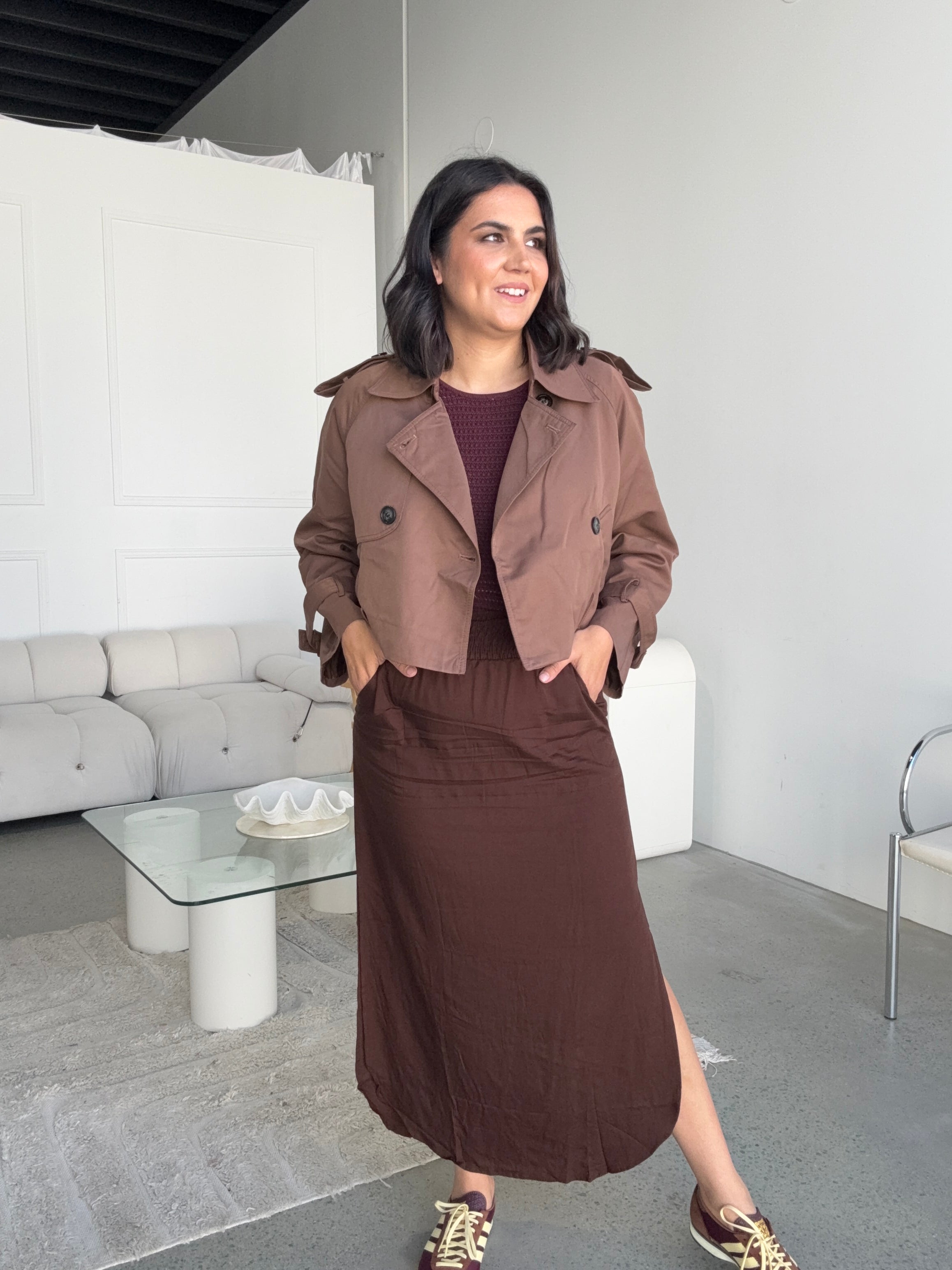 Resort Skirt Chocolate