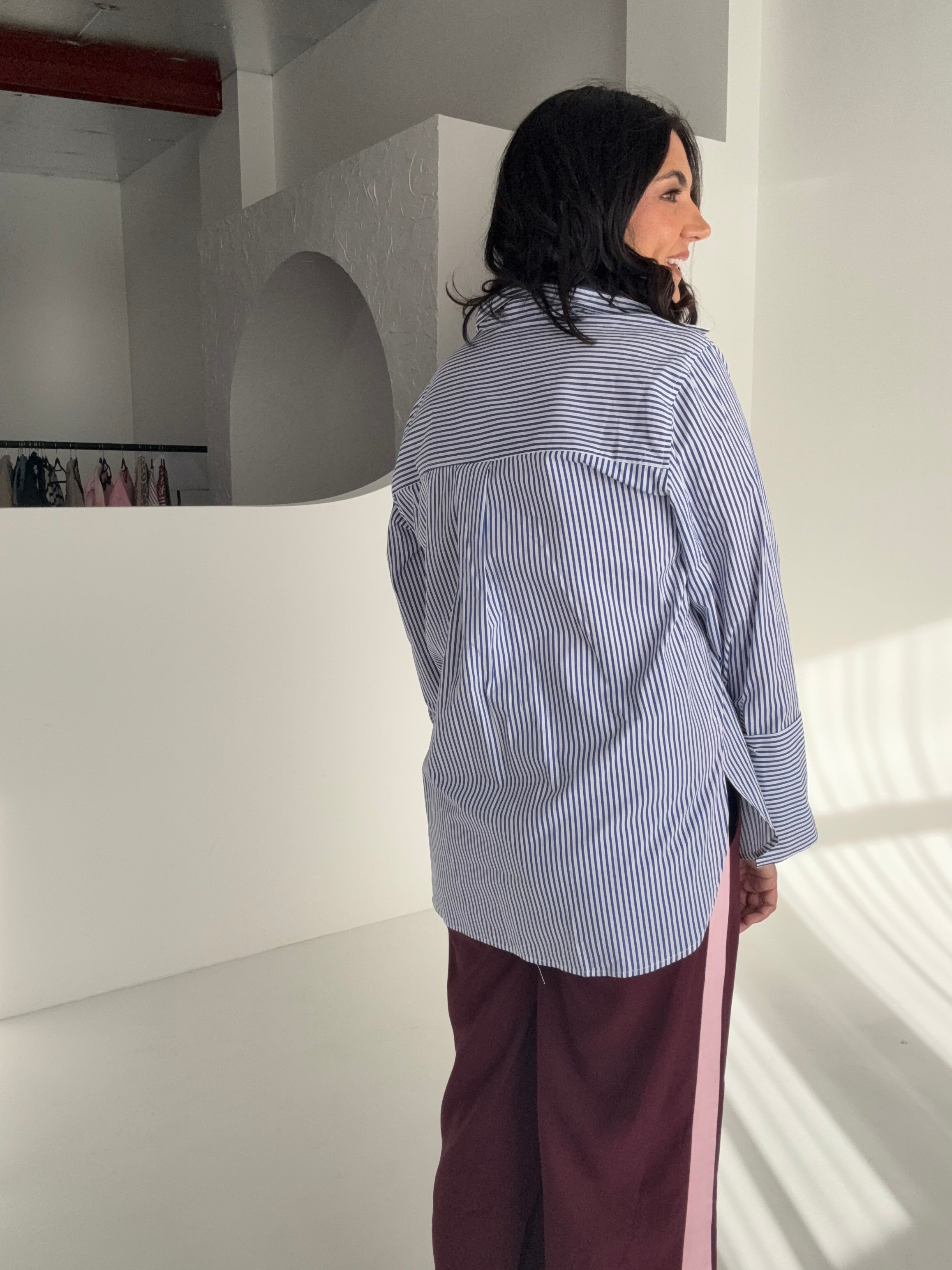 Oxford Blue Stripe Shirt