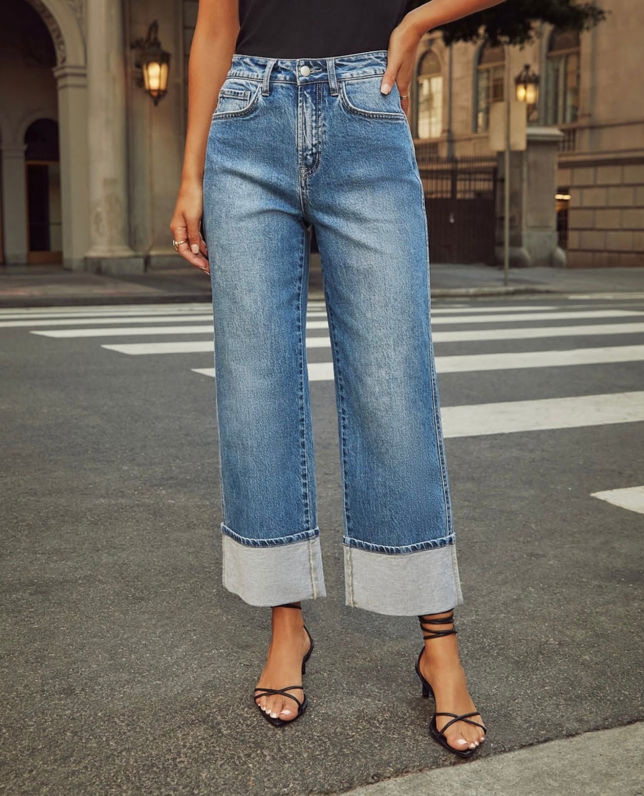 Cuffed Jeans Indigo