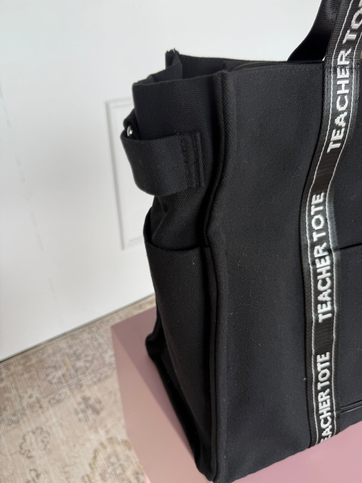 Teacher Tote Black (Stitching Fault)