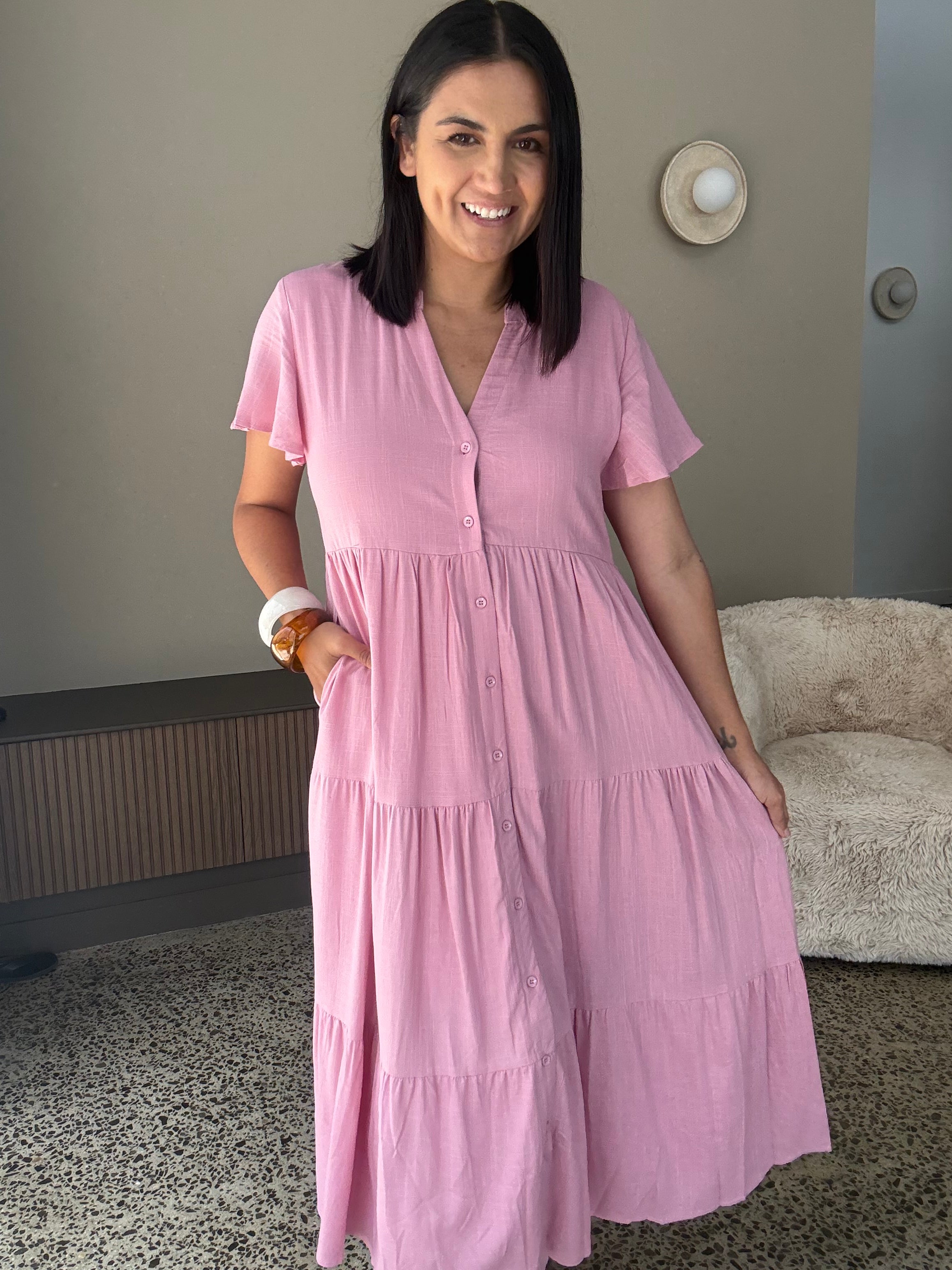 Melinda Dress Soft Pink