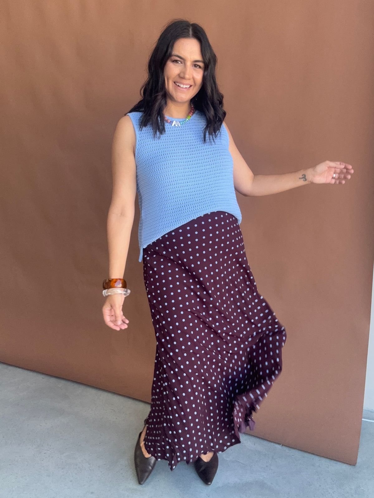 Mimi Polka Dot Skirt