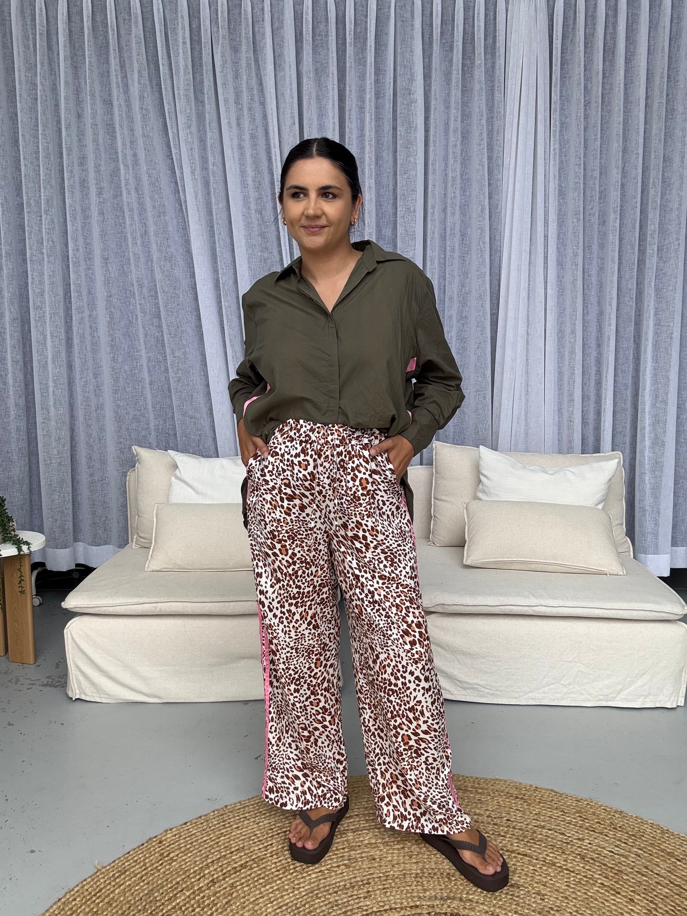 Elodie Leopard Pants