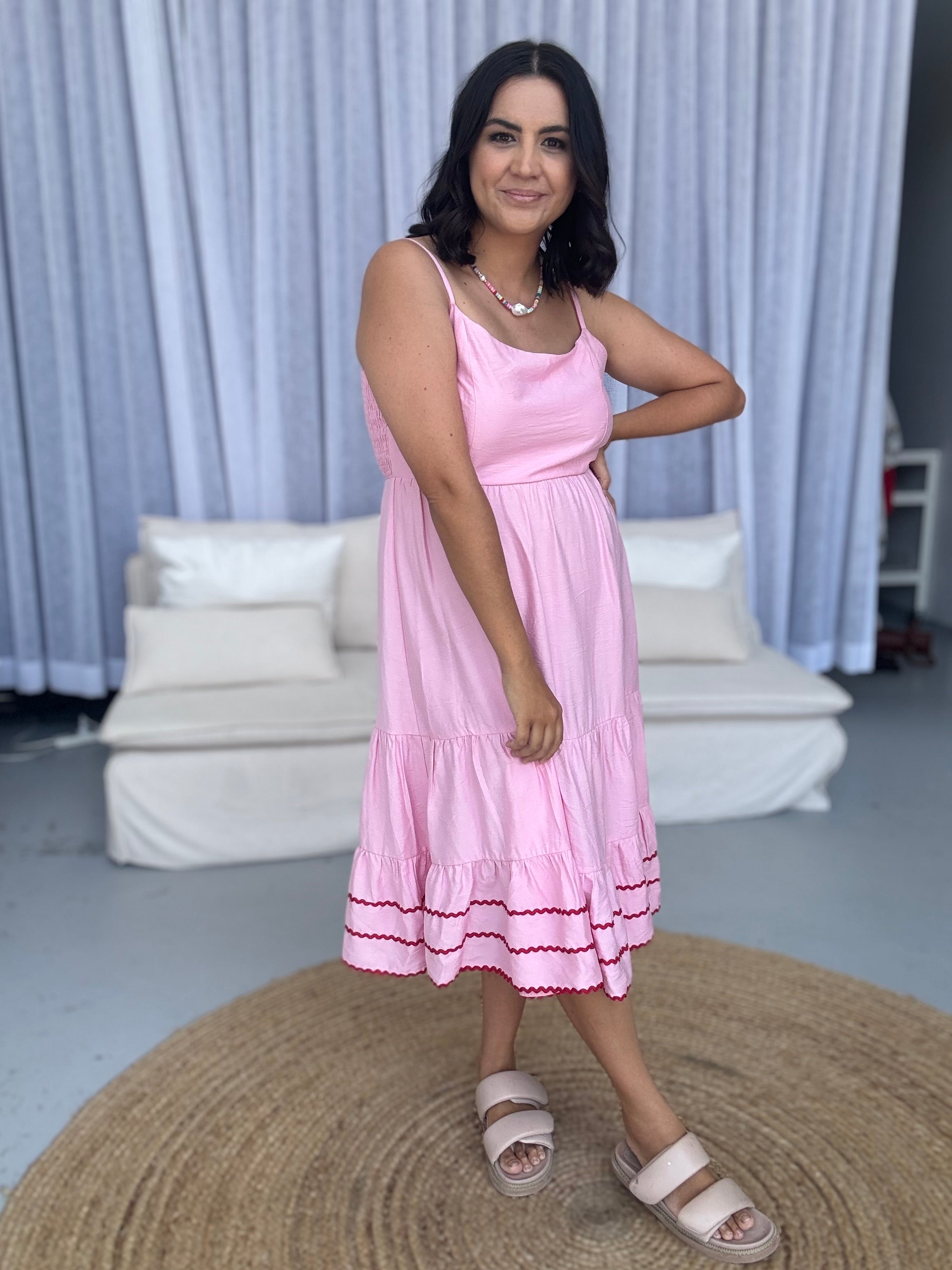 Sala Sundress Pink/Red