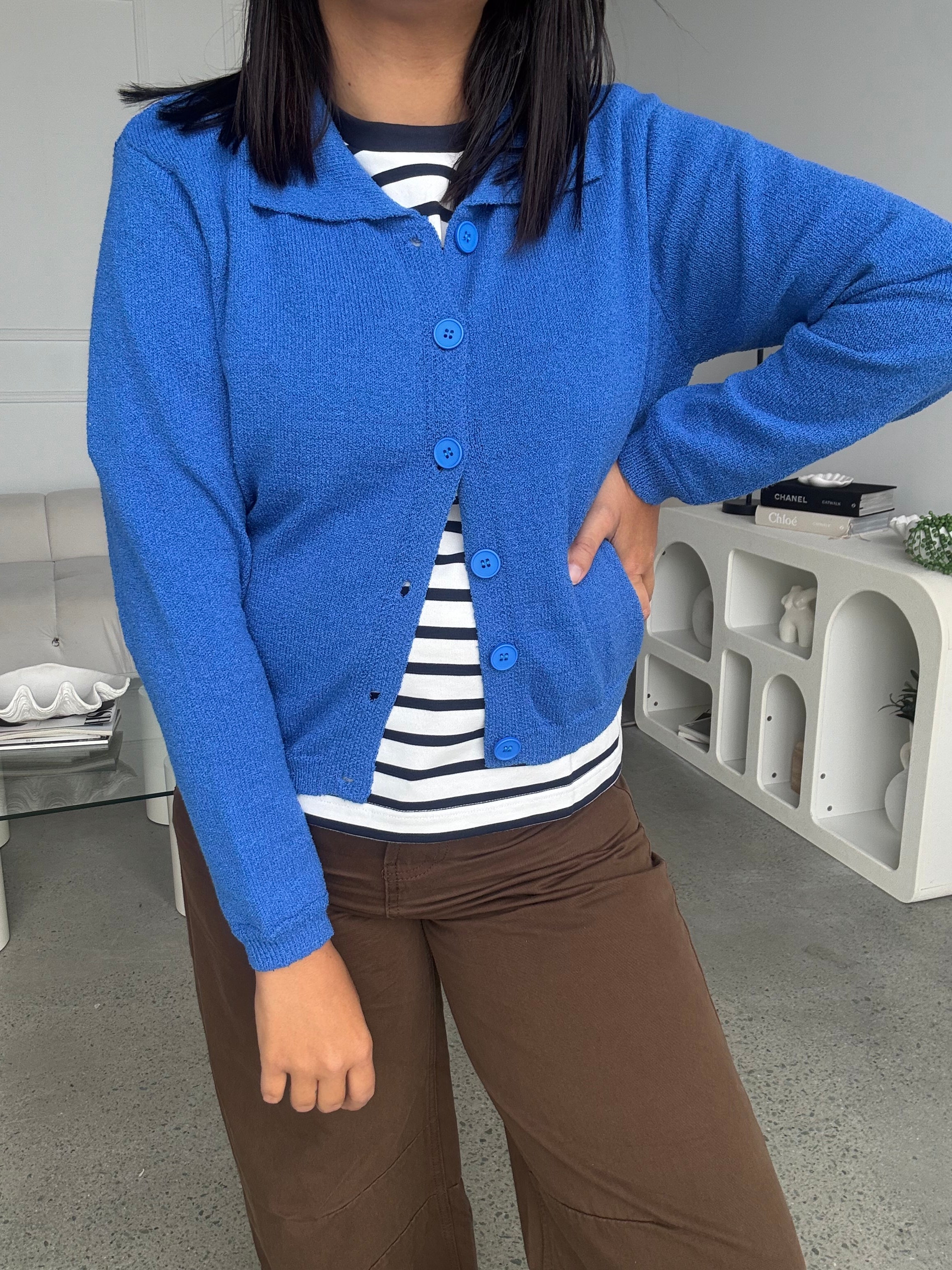 Reece Cardigan Cobalt Blue