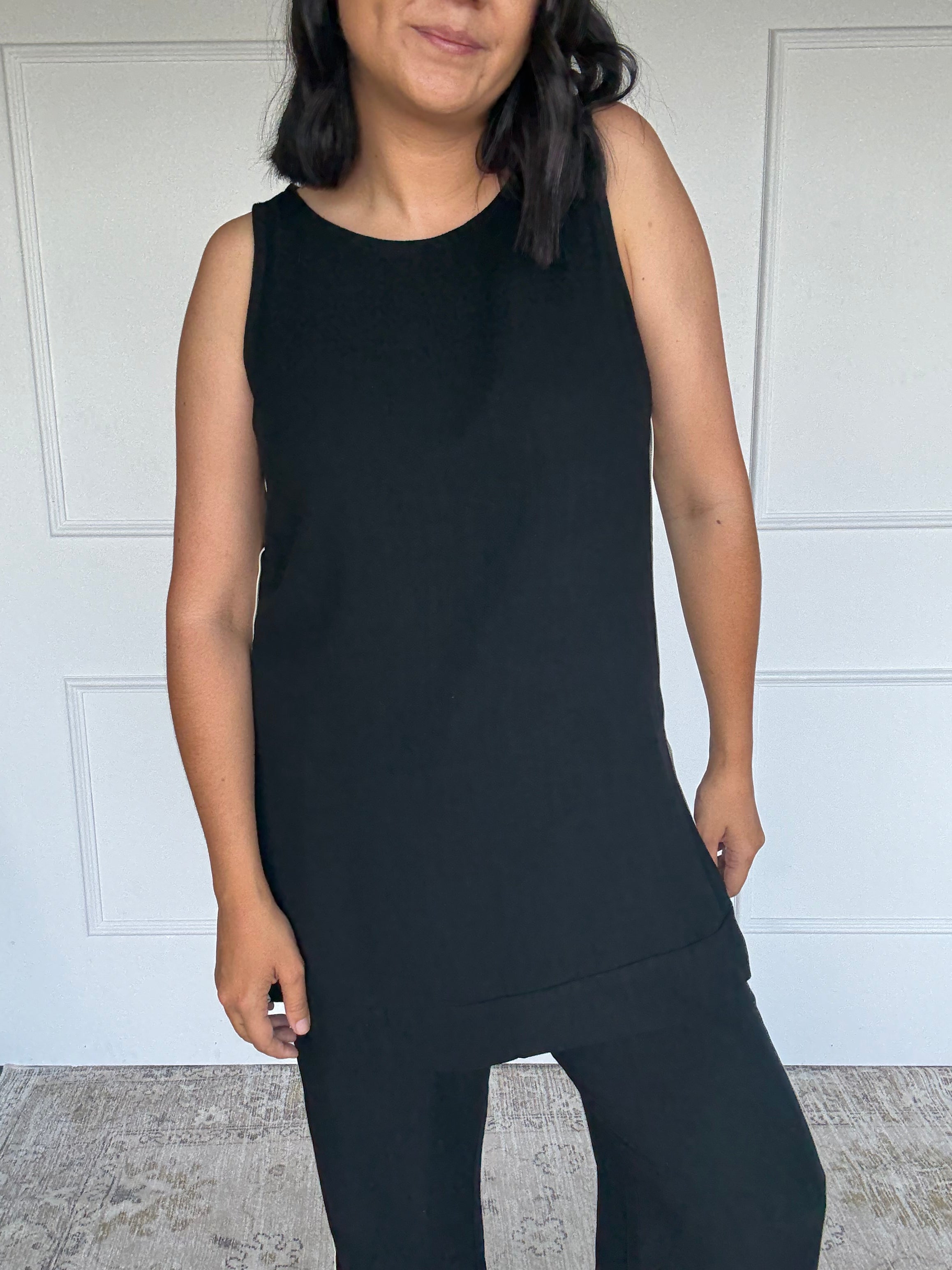 Dasha Tunic Set Black/White