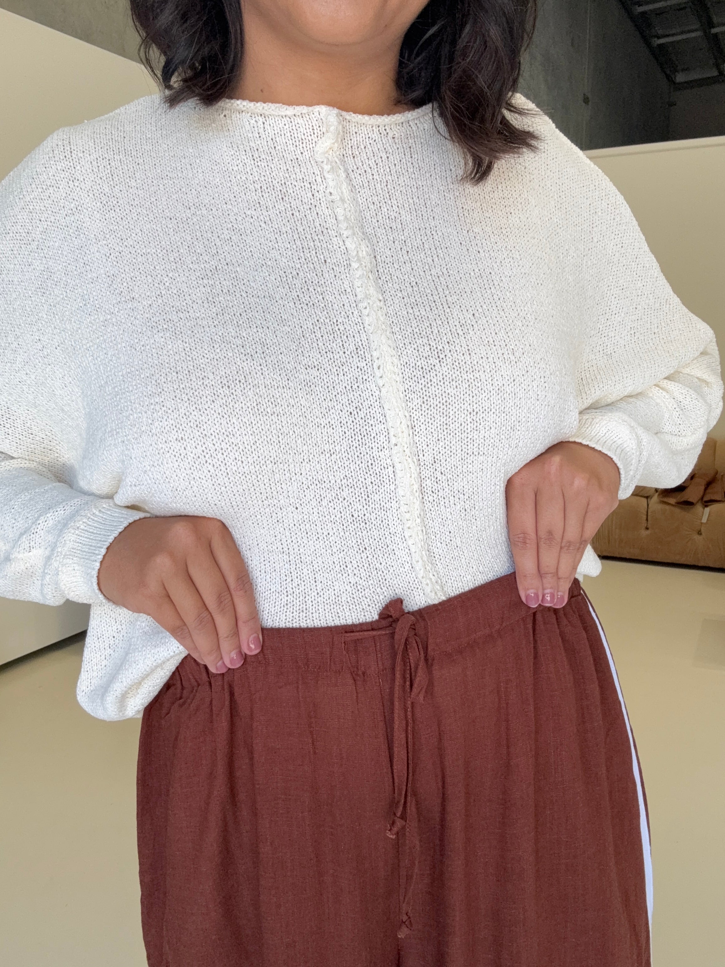 Mendoza Stripe Pants Brown