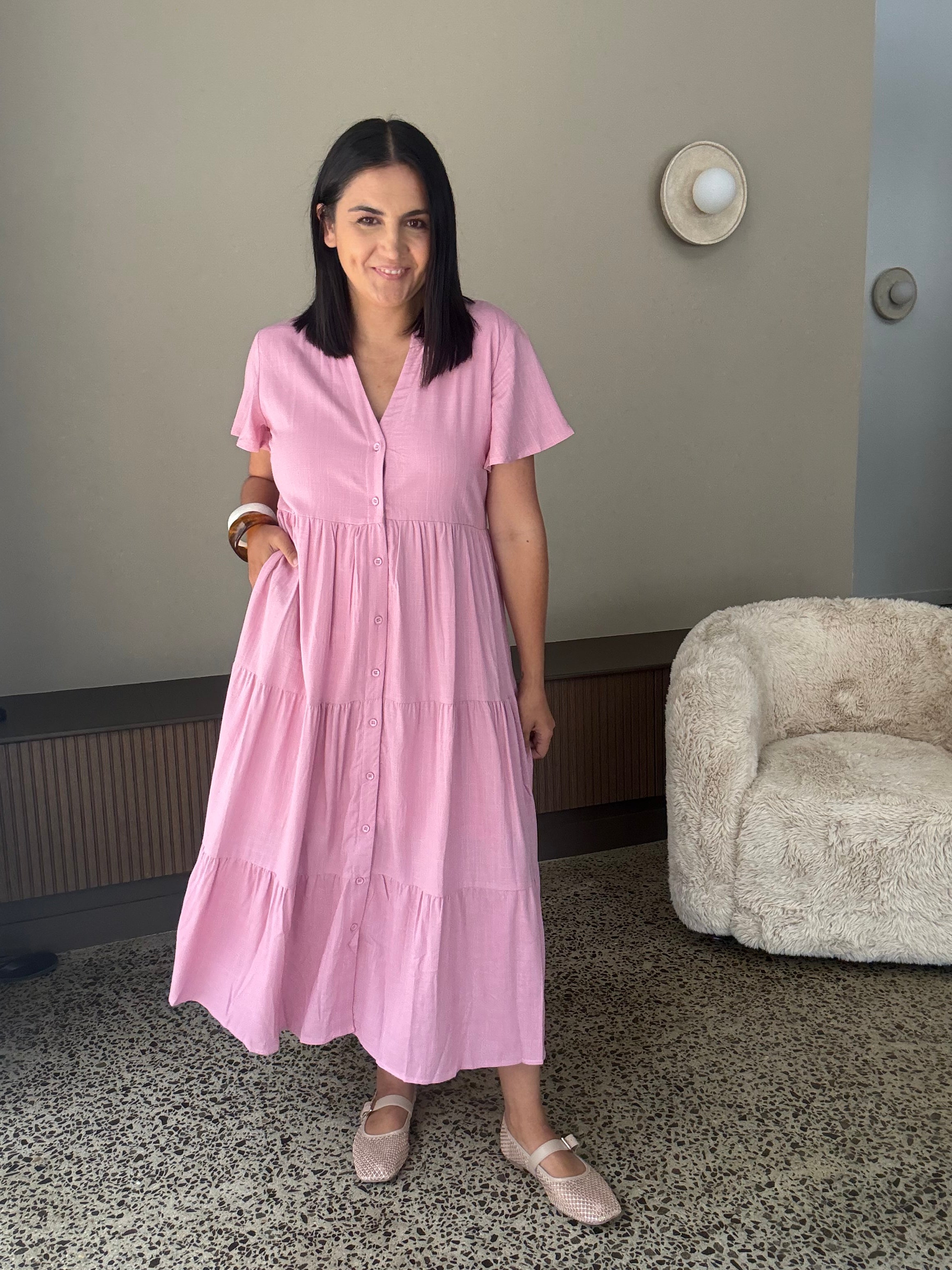 Melinda Dress Soft Pink