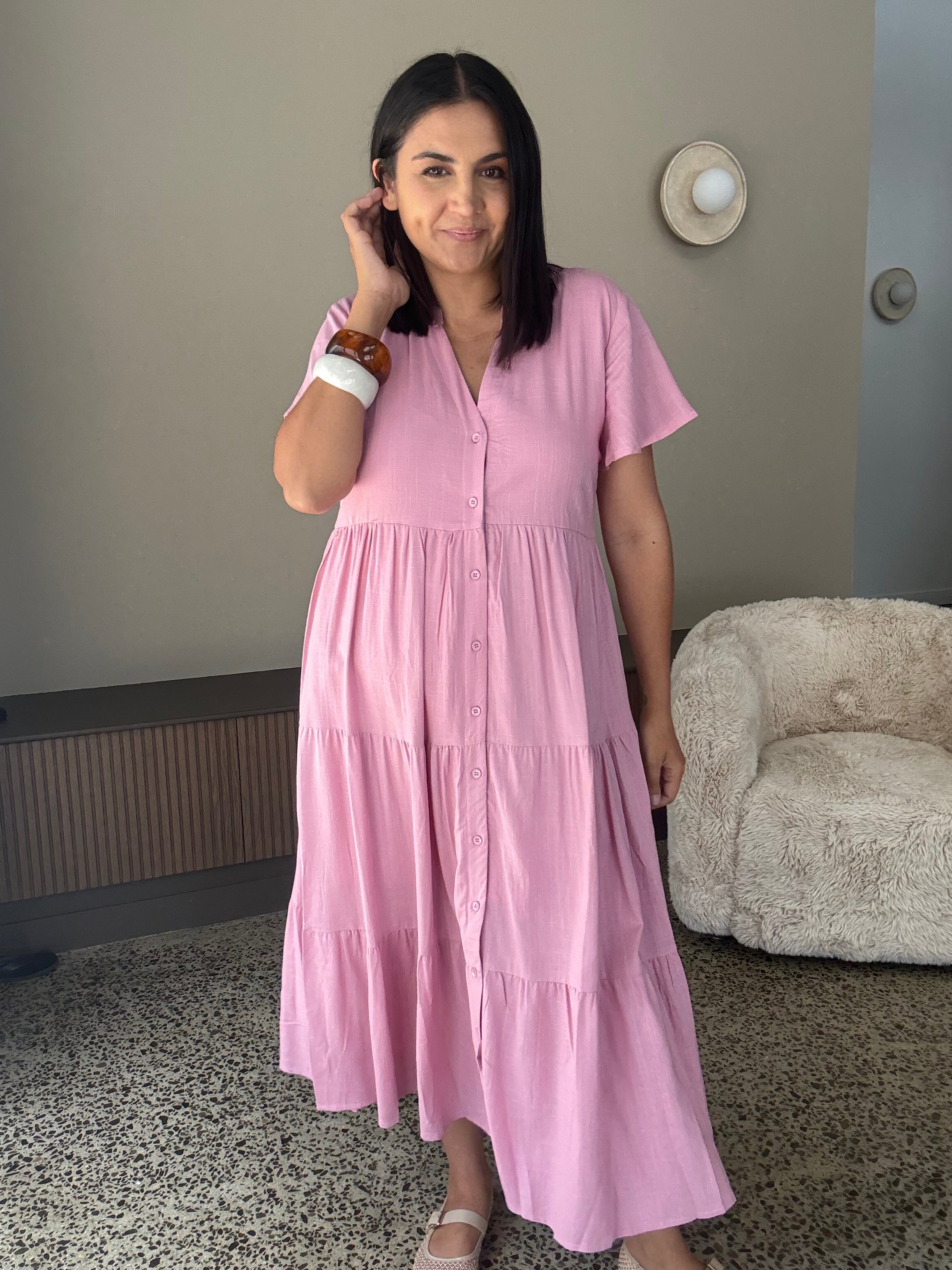 Melinda Dress Soft Pink