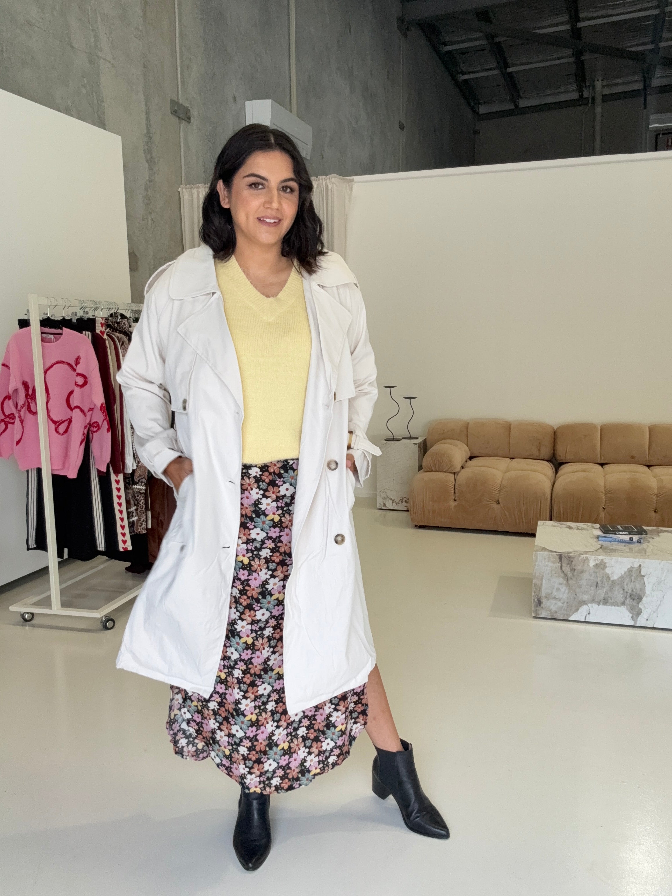 London Trench Coat Cream