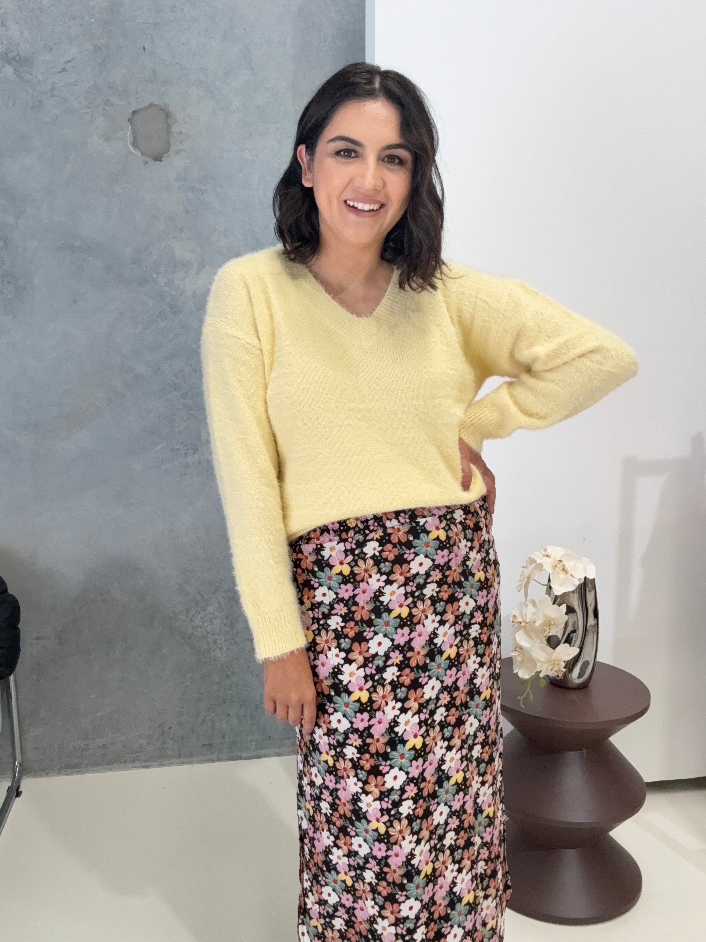 Danika Knit Butter Yellow