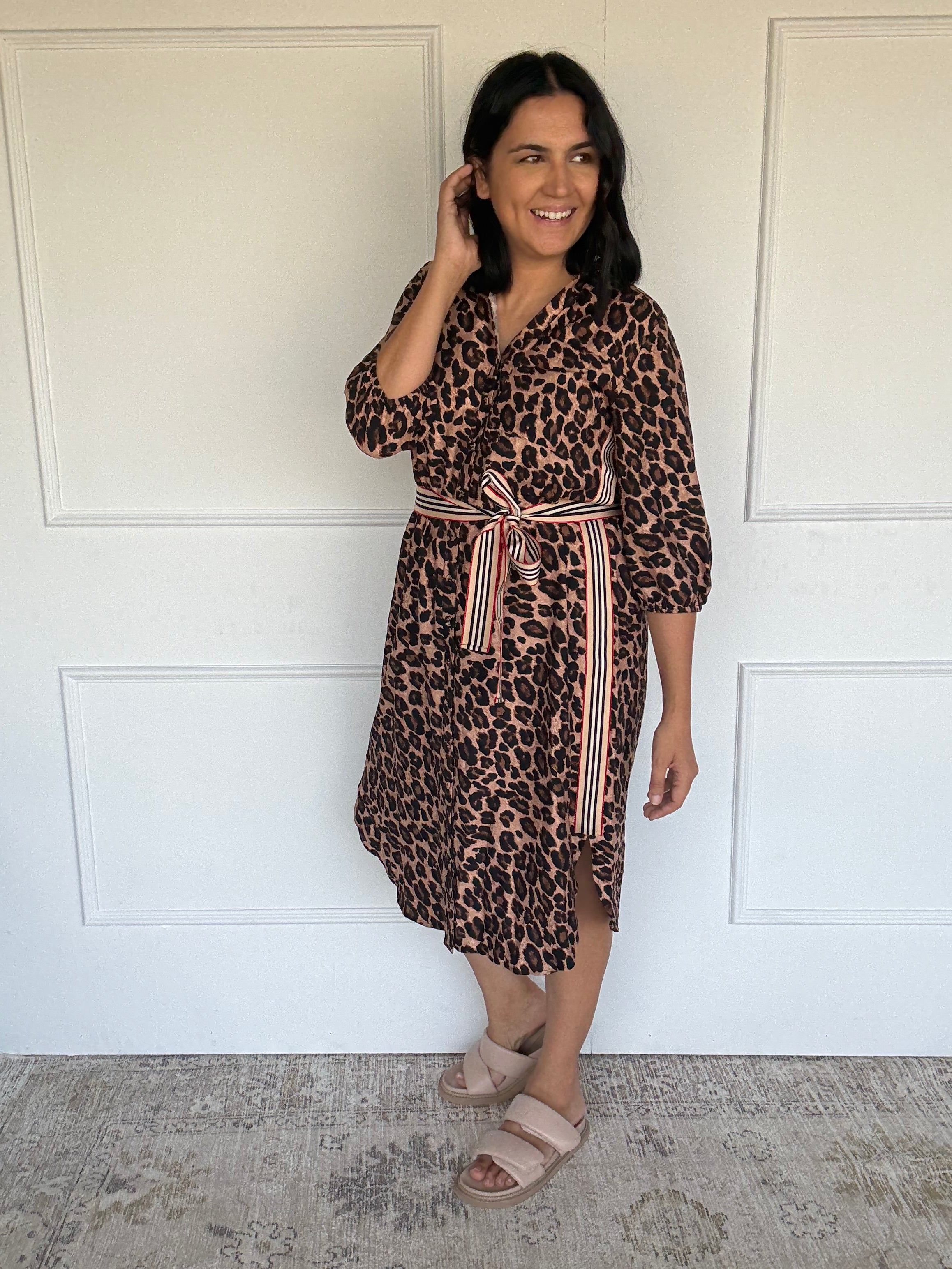 Leopard Shirt Dress