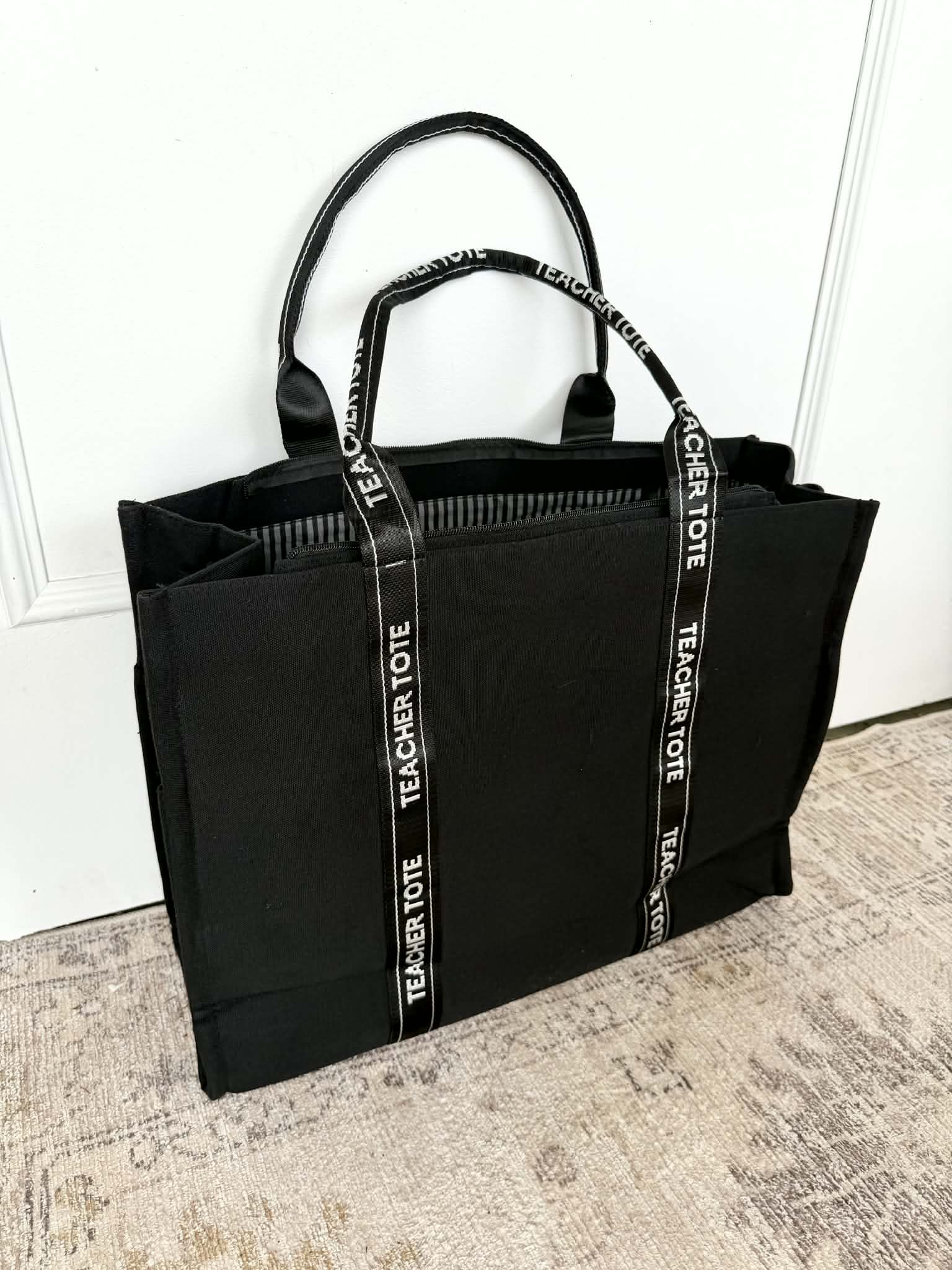 Teacher Tote Black (Stitching Fault)