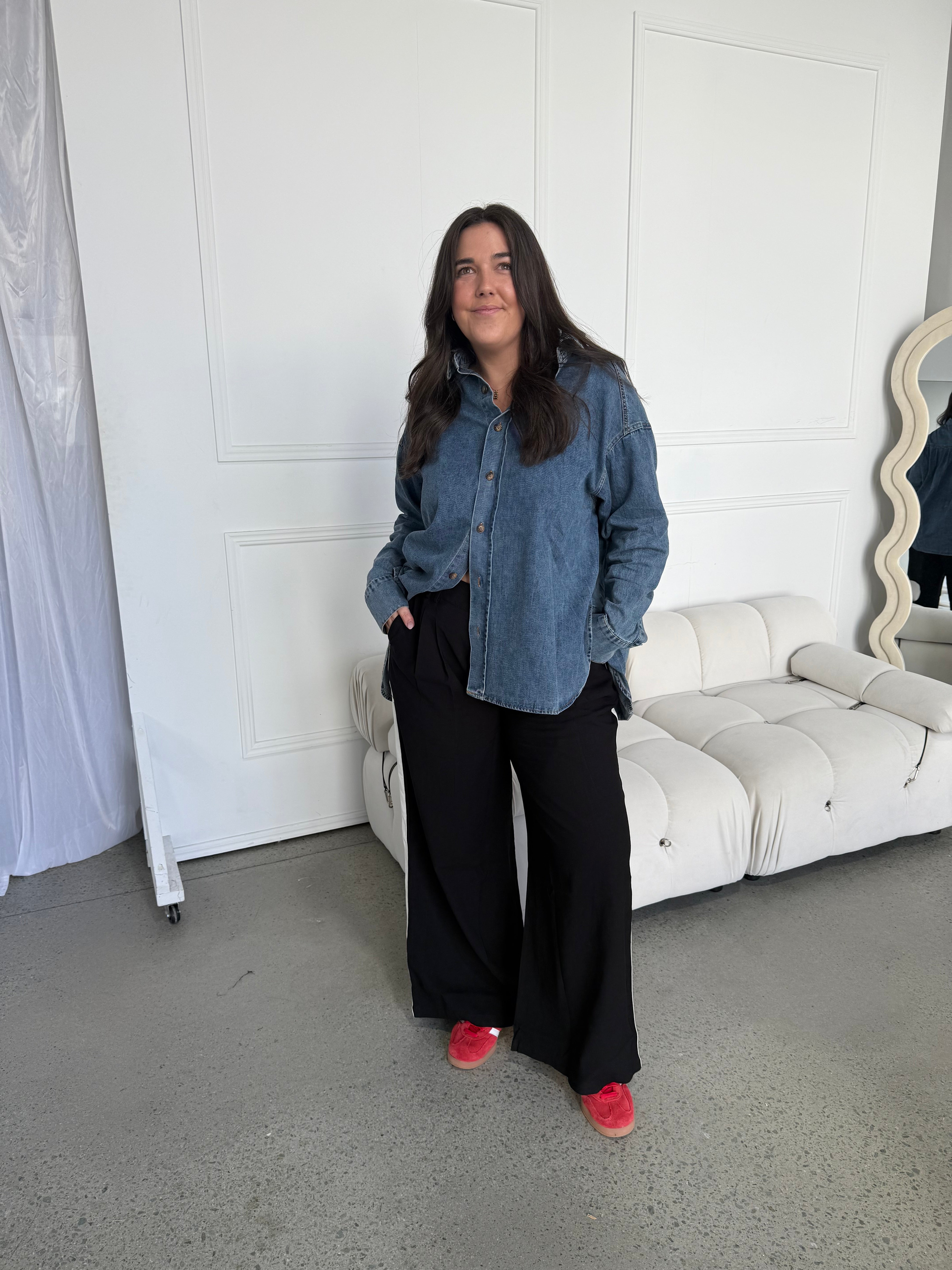 Leighton Oversized Denim Shirt