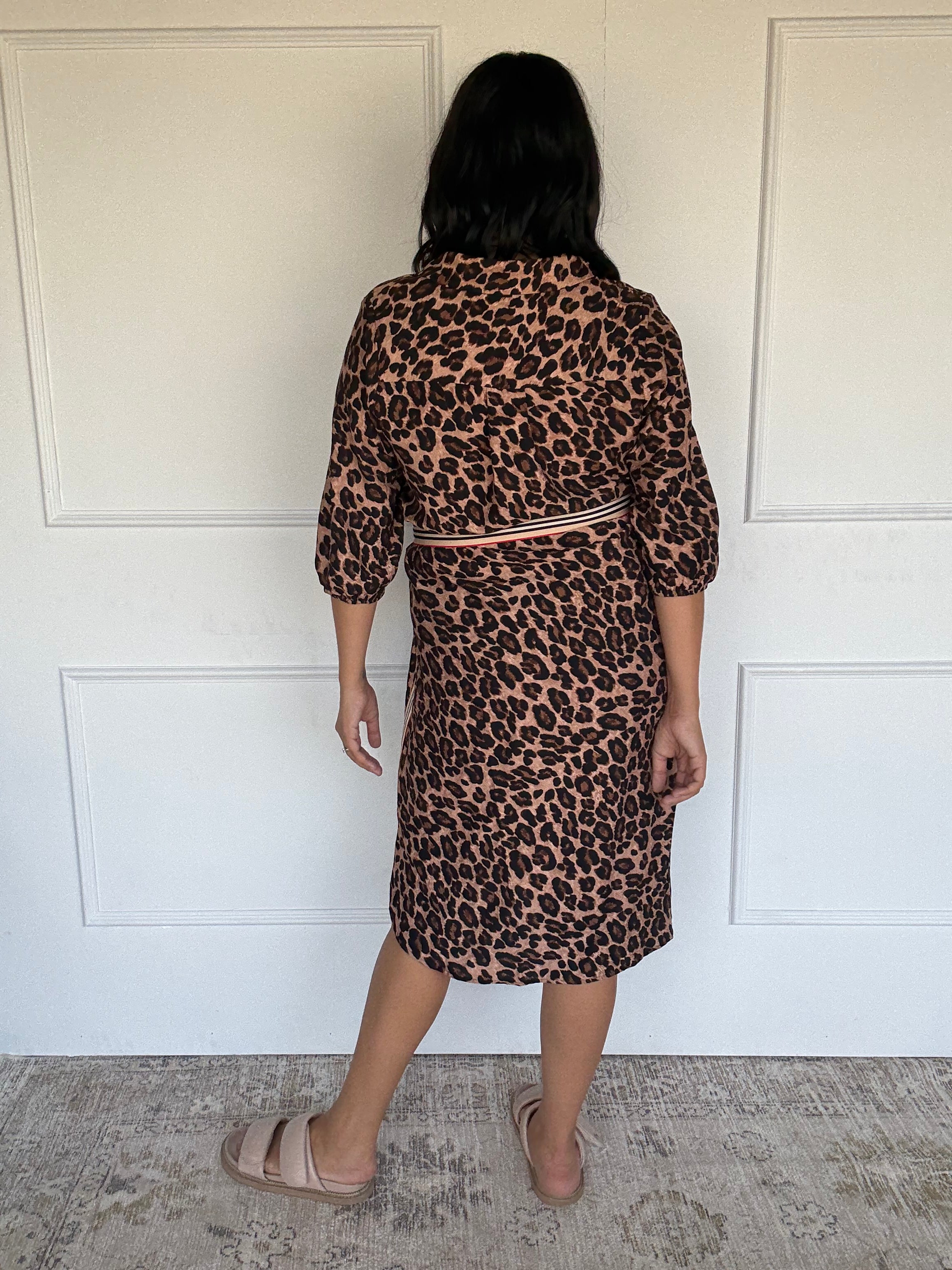 Leopard Shirt Dress