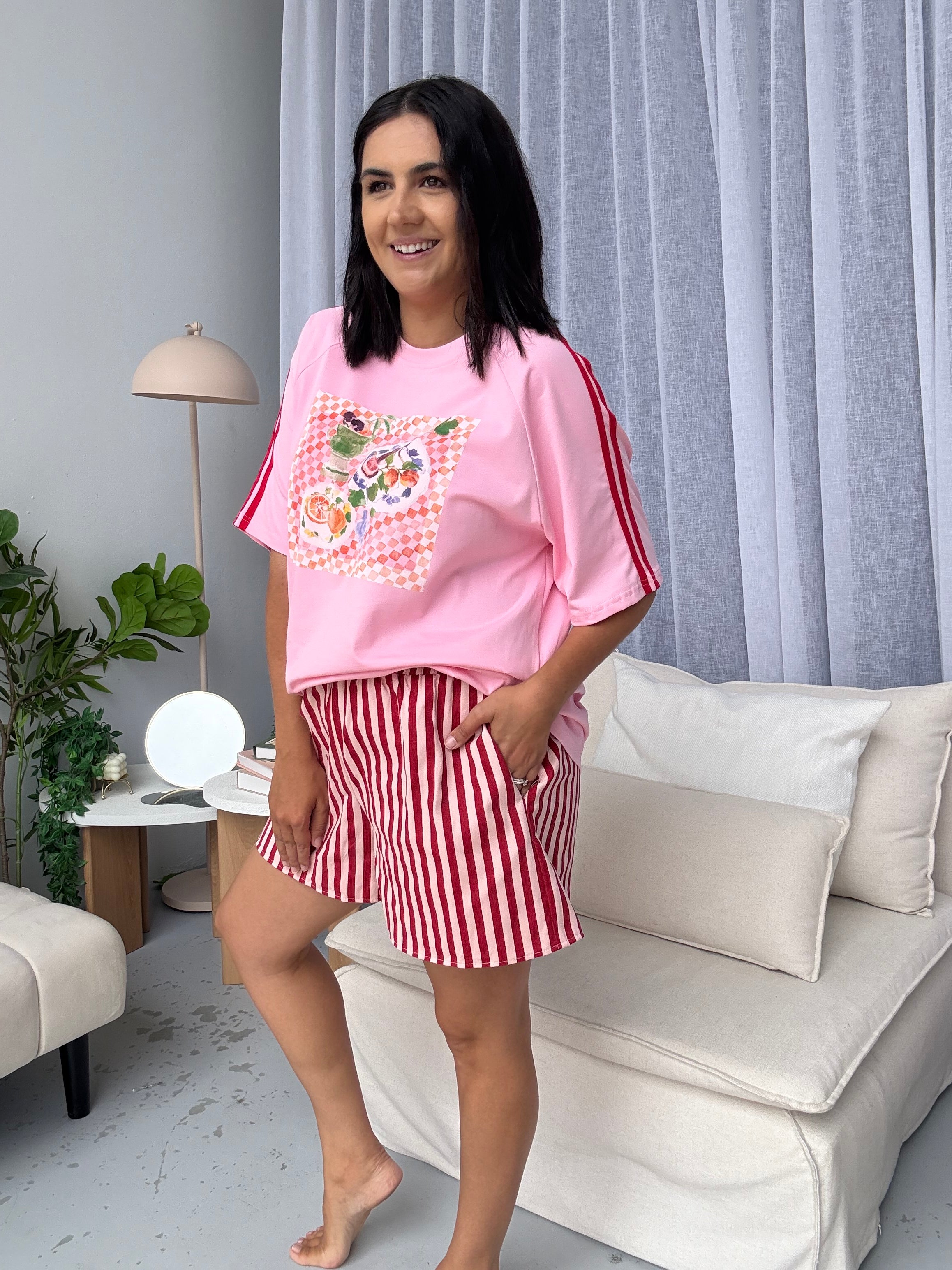 Brunch Tee Pink