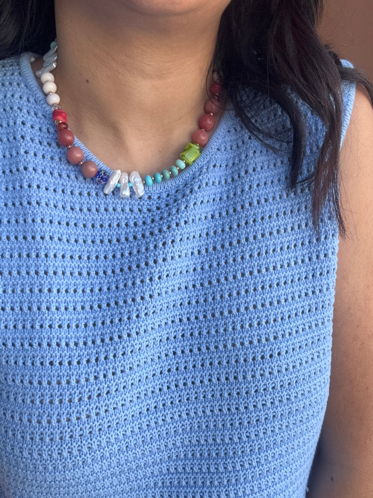 Summer Mix Bead Necklace Multi