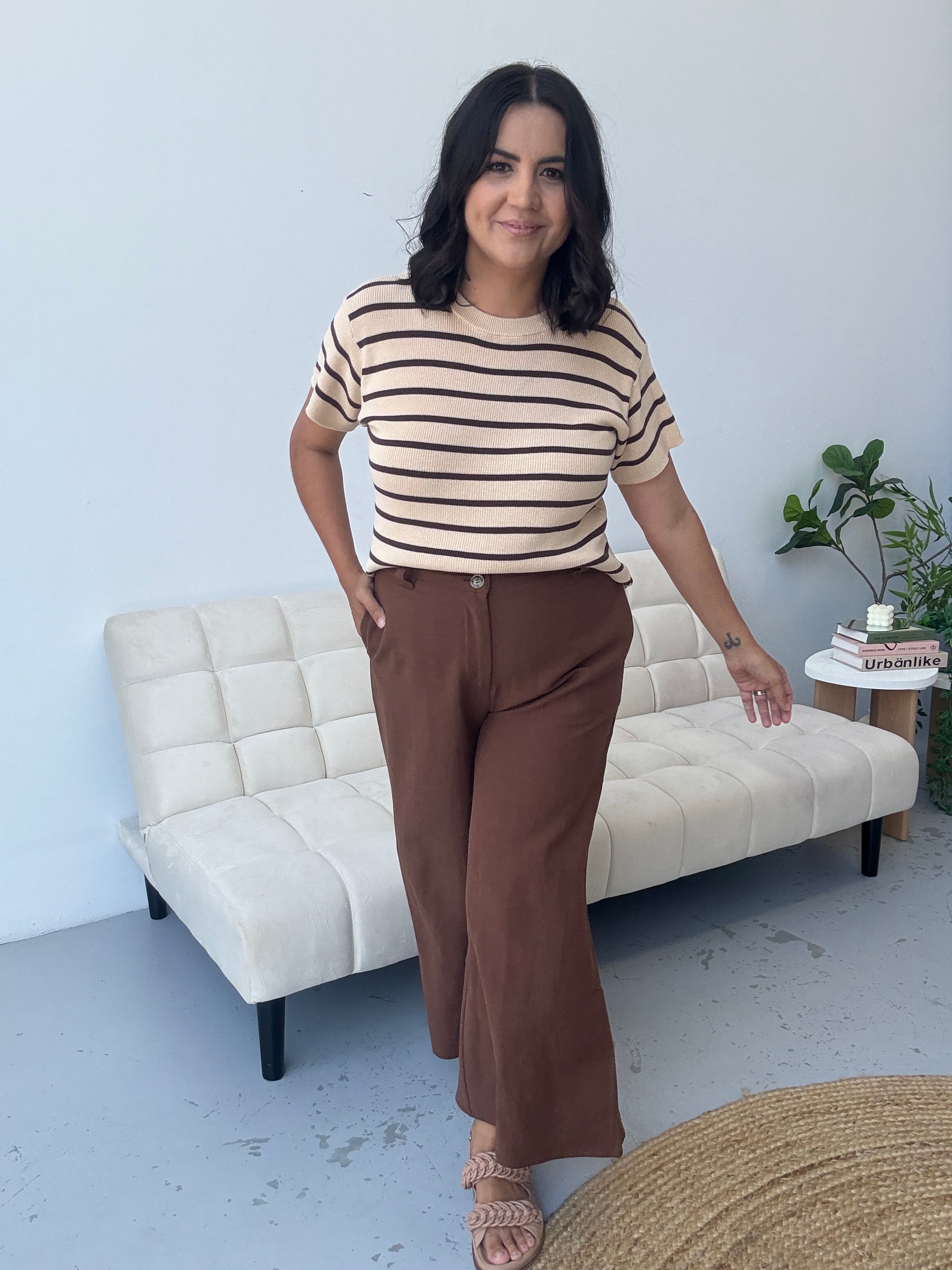 Henne Pants Chocolate Brown