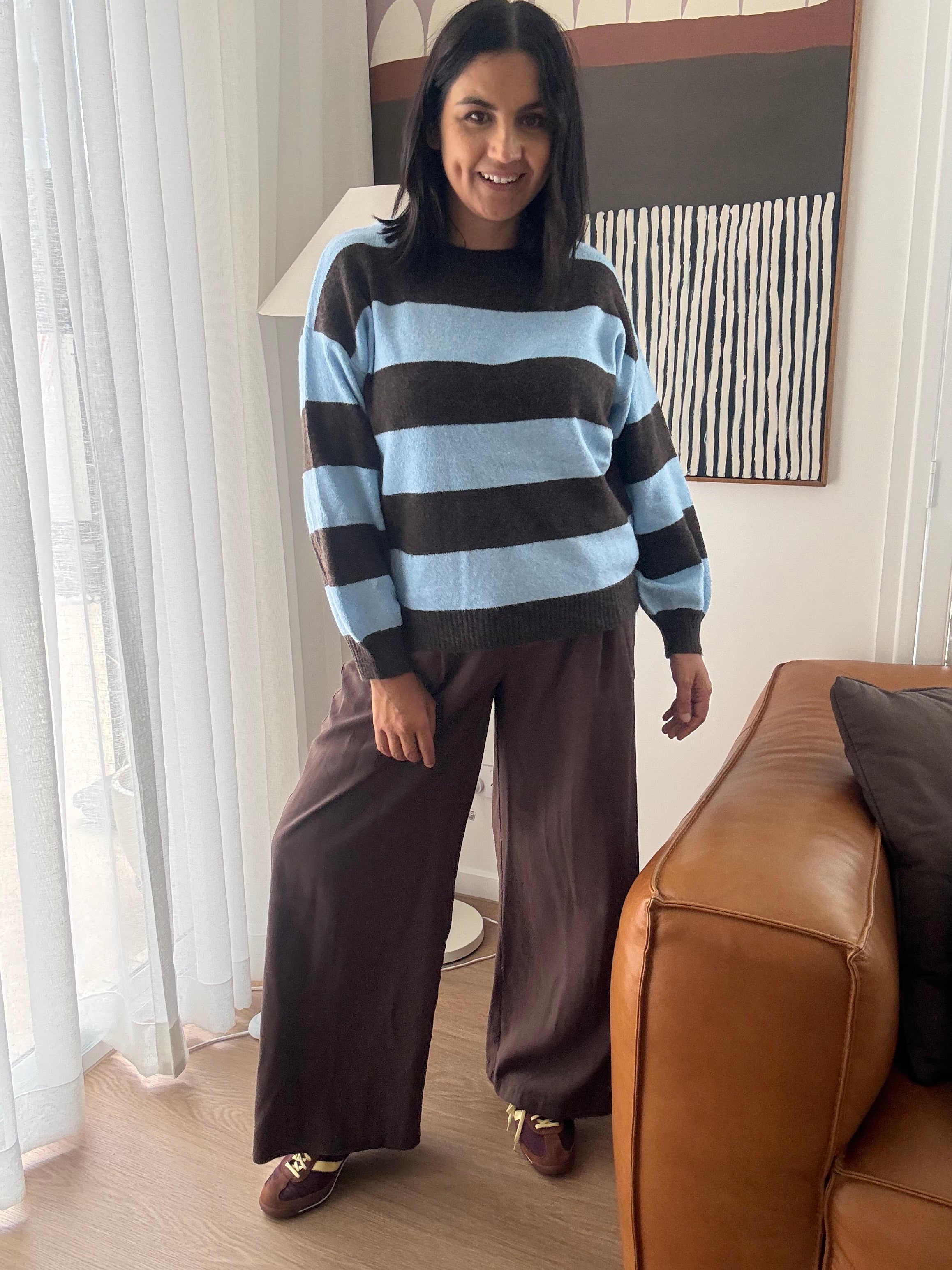 Archie Knit Brown/Blue