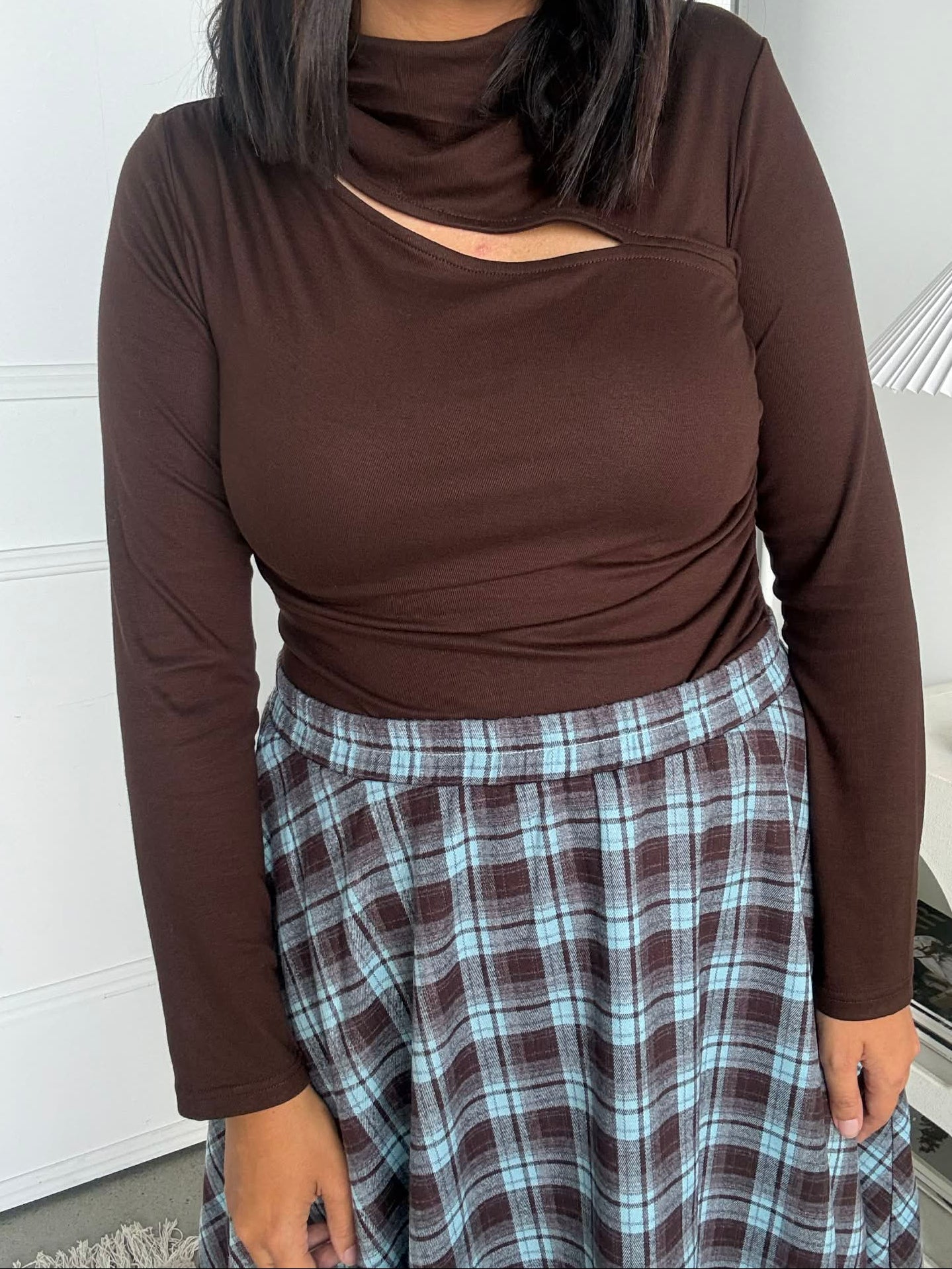 Rival Skirt Brown/Blue