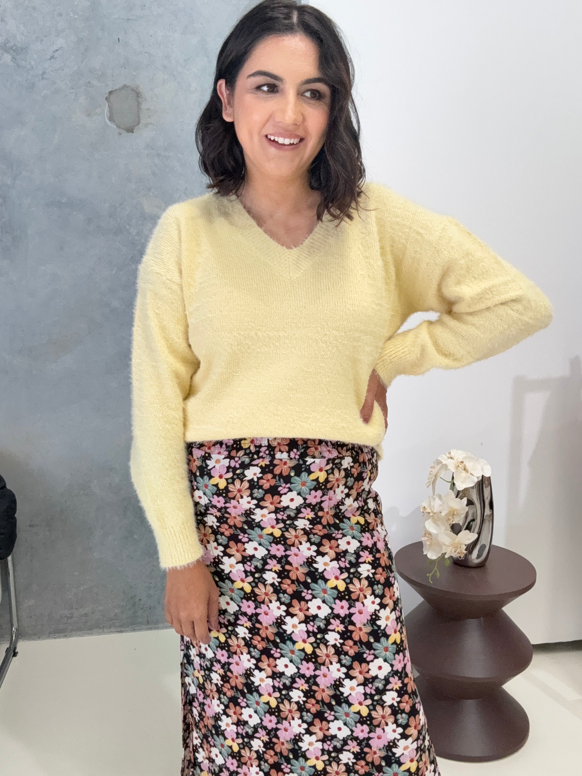 Danika Knit Butter Yellow