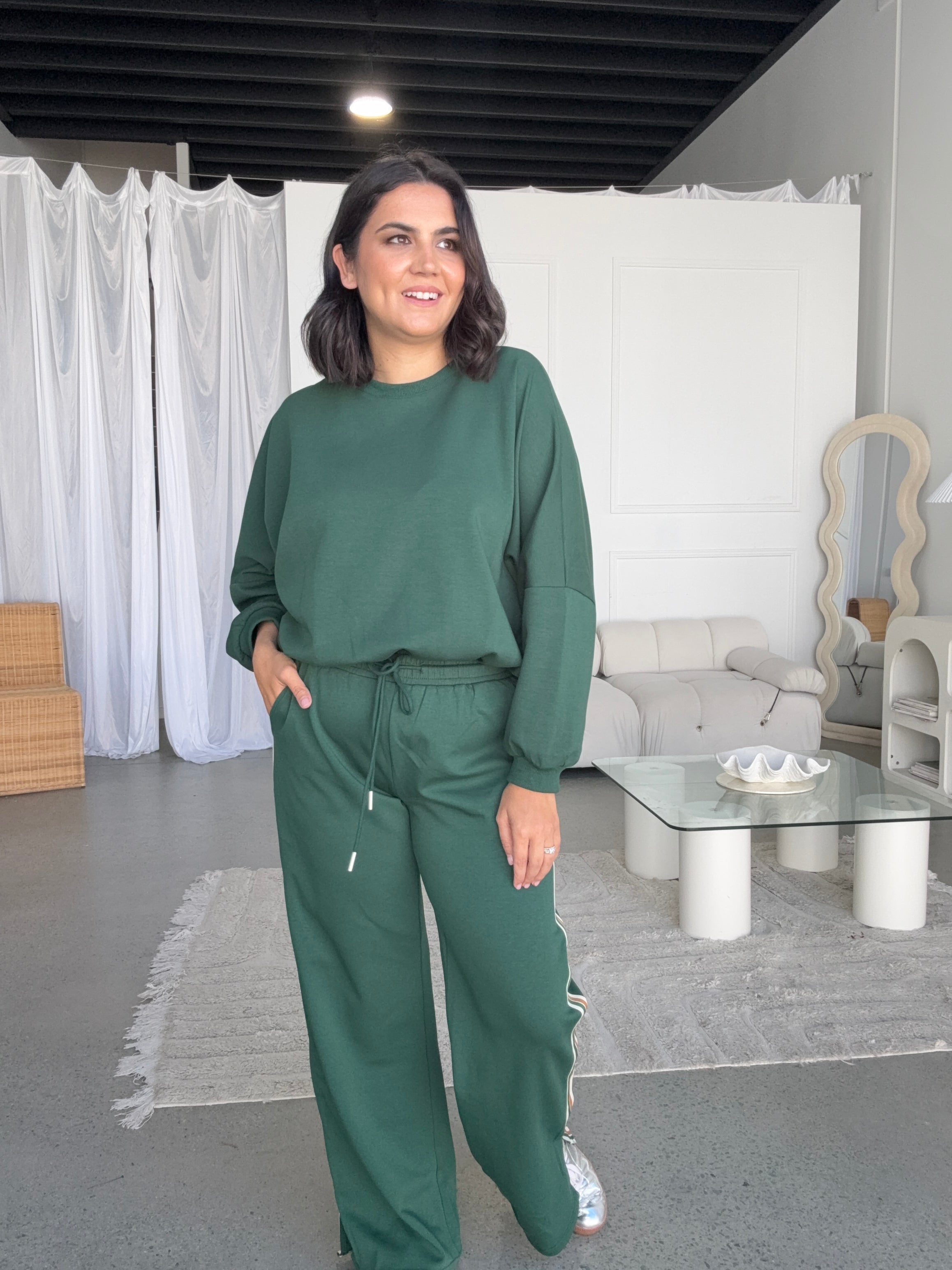 Knox Jersey Pant Green
