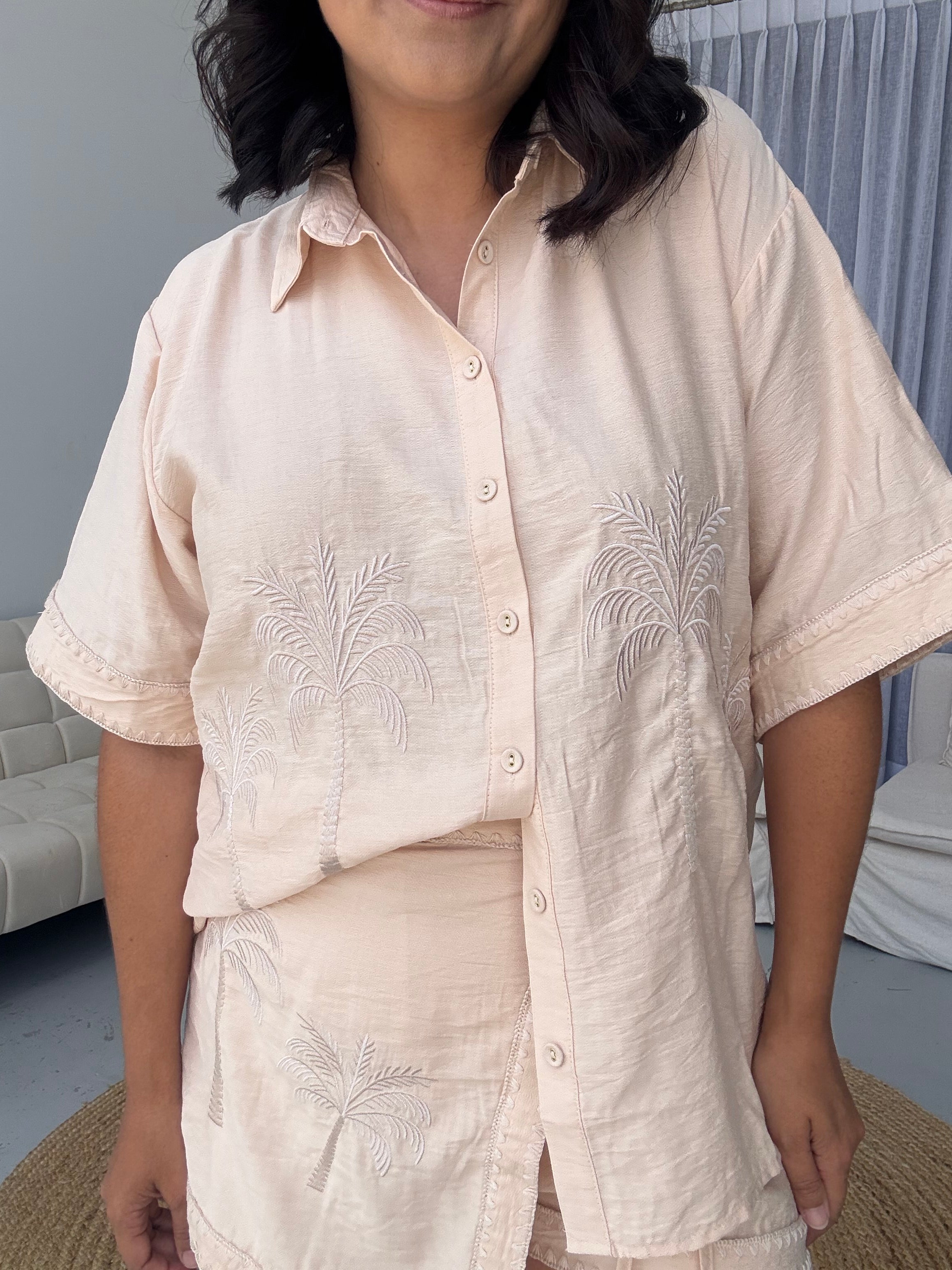 Greer Wrap Shorts (Skort) Sand