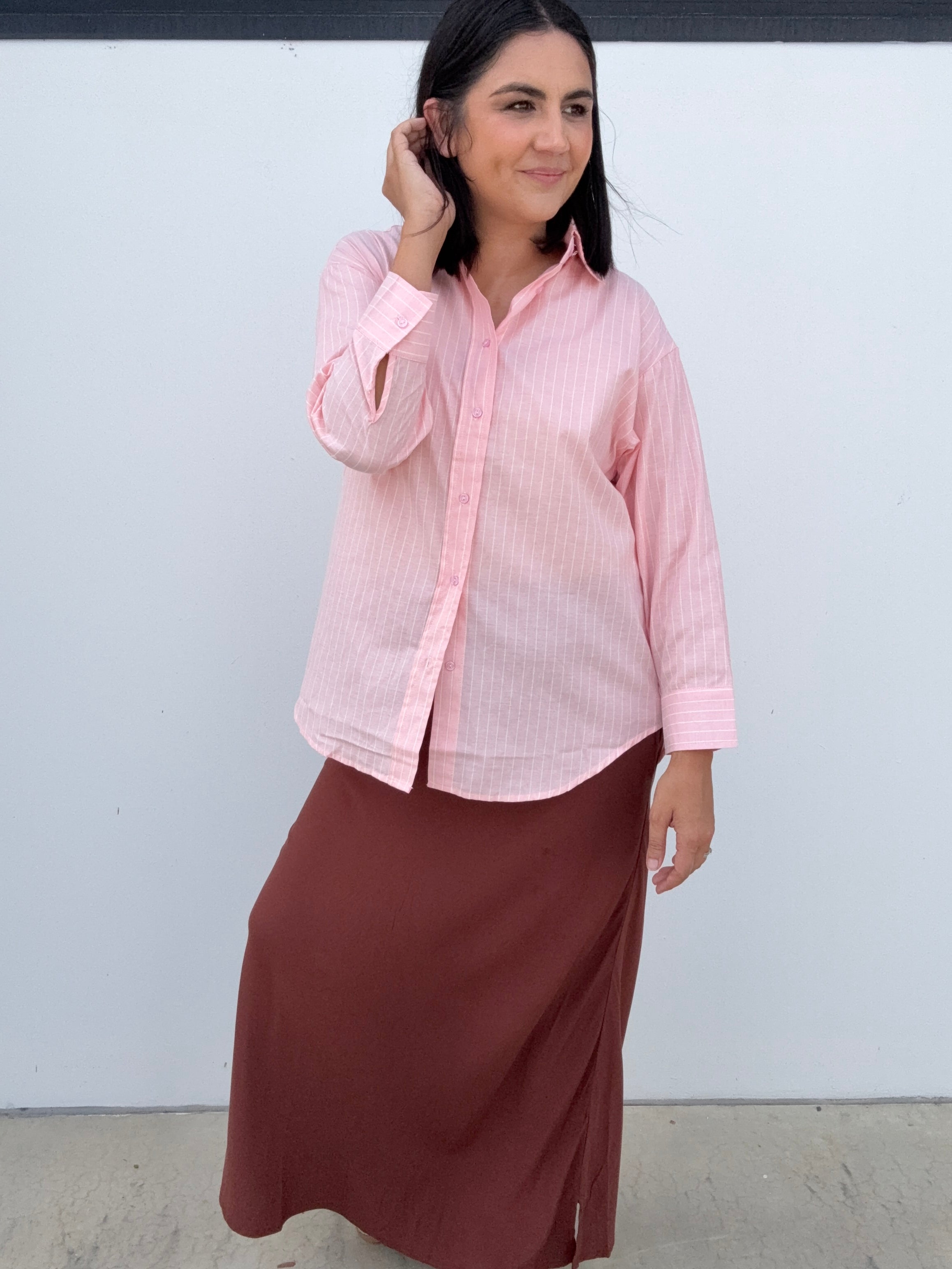 Paloma Pink Stripe Shirt