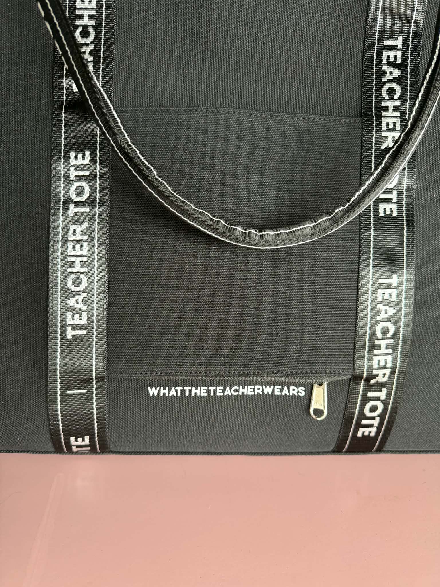 Teacher Tote Black (Stitching Fault)