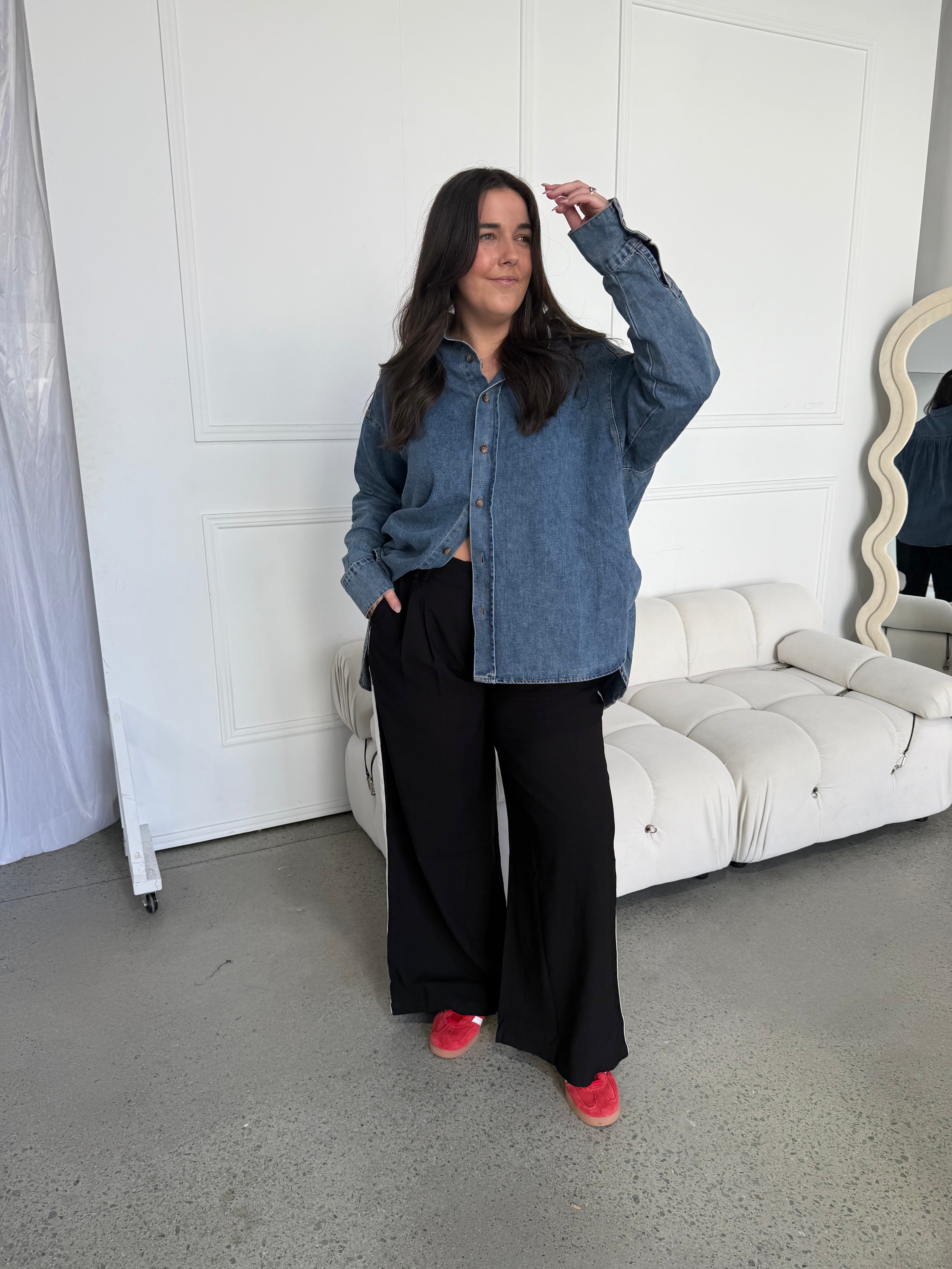 Leighton Oversized Denim Shirt