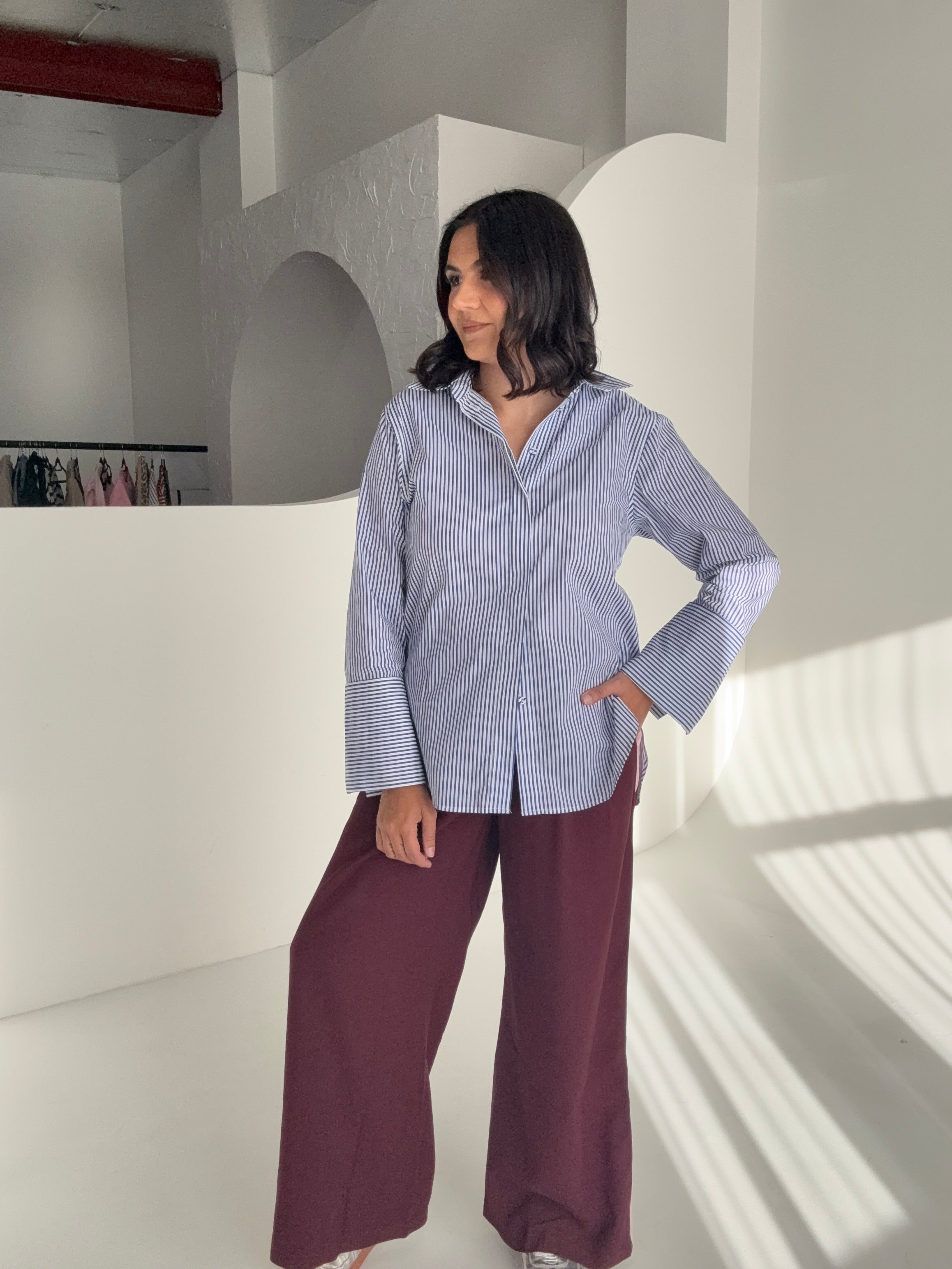 Oxford Blue Stripe Shirt