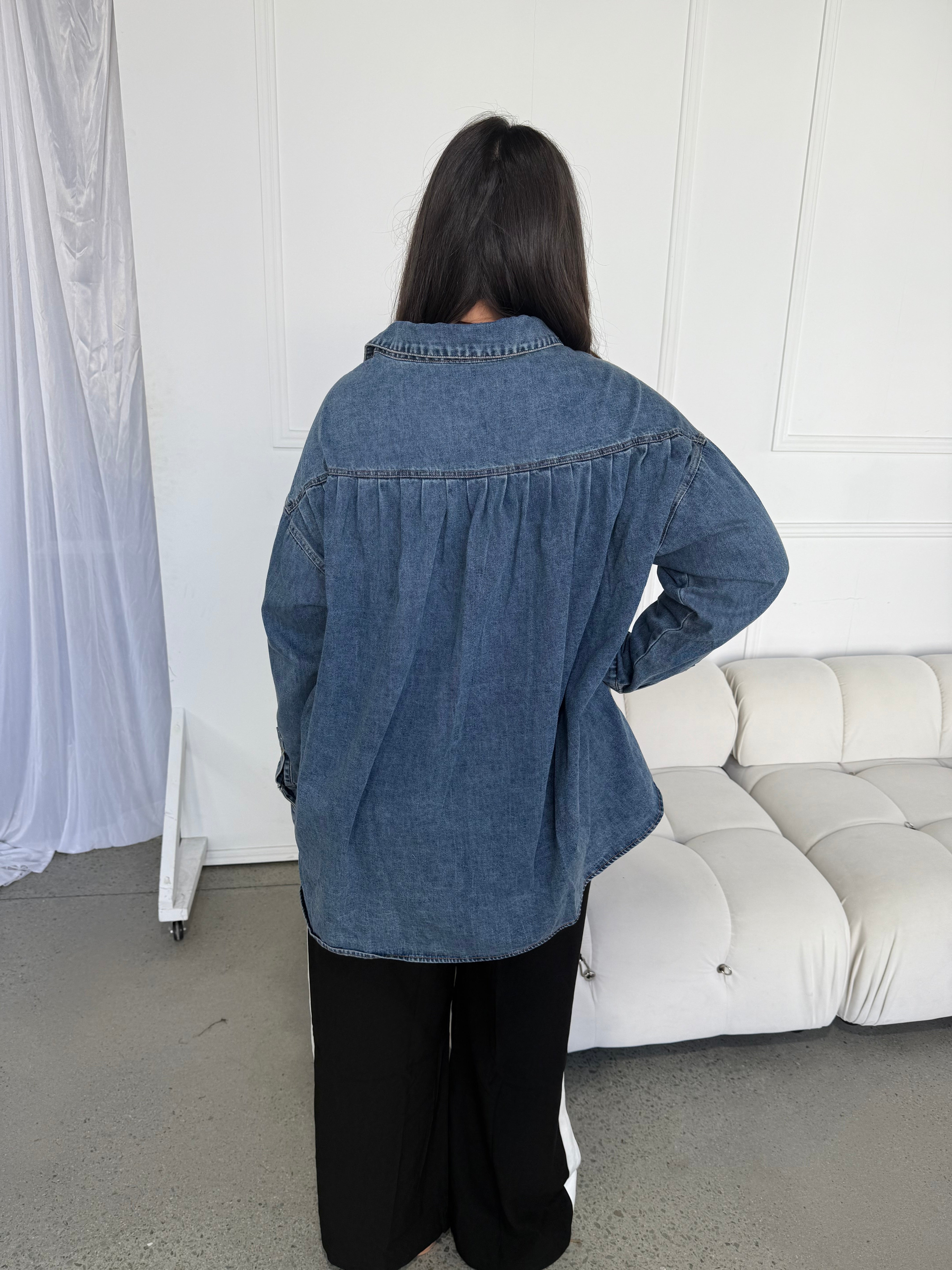 Leighton Oversized Denim Shirt