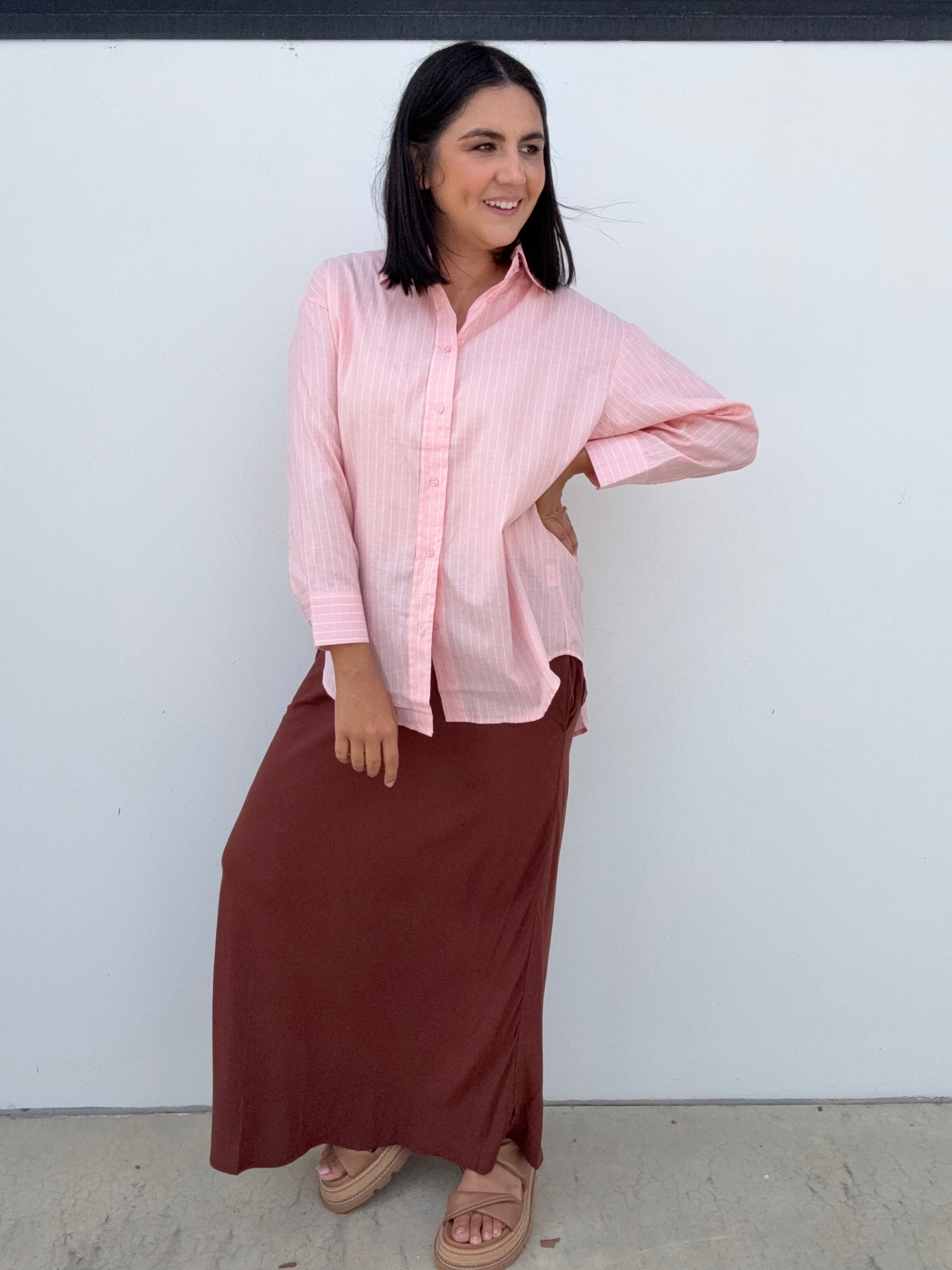 Paloma Pink Stripe Shirt