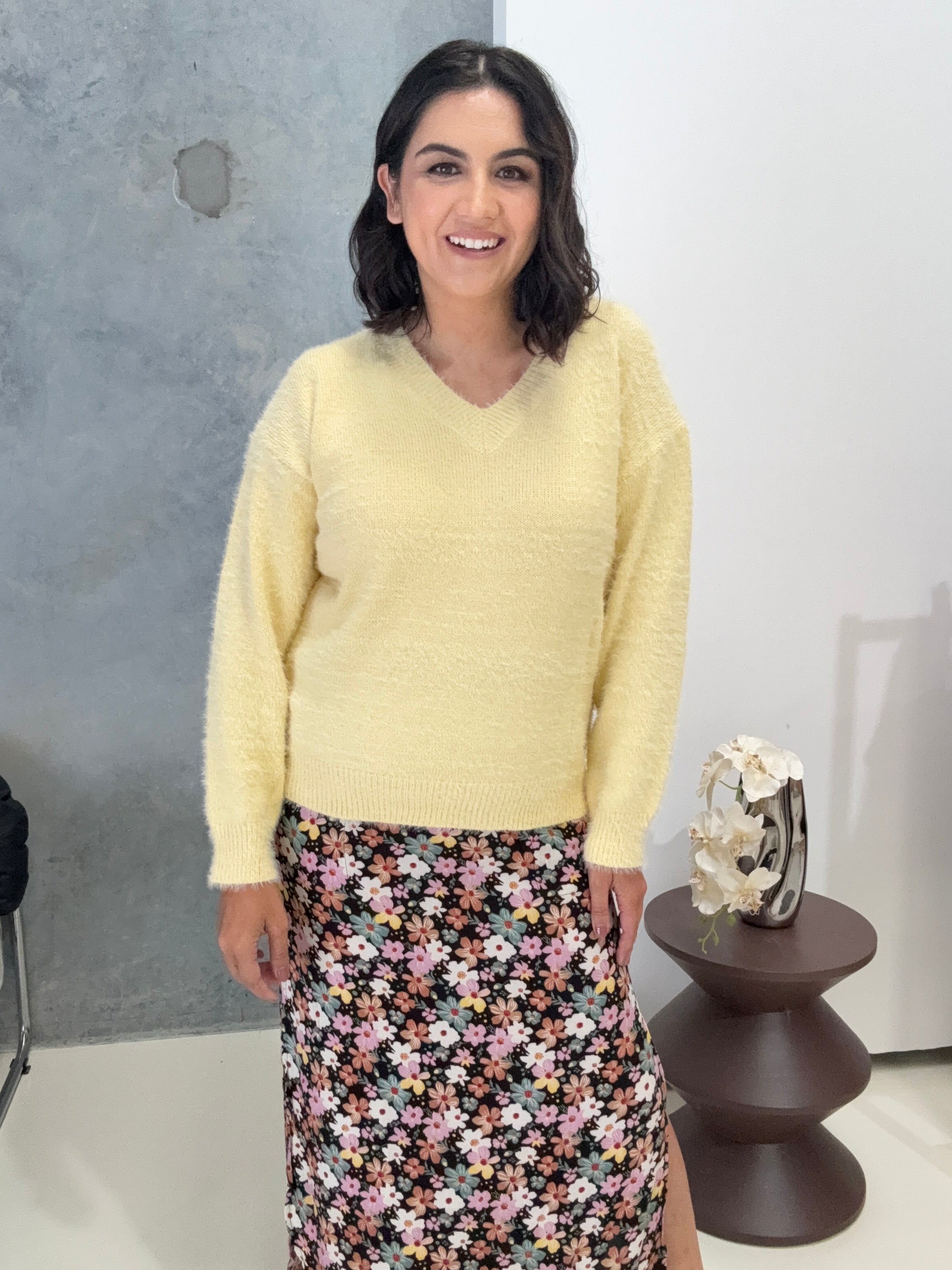 Danika Knit Butter Yellow