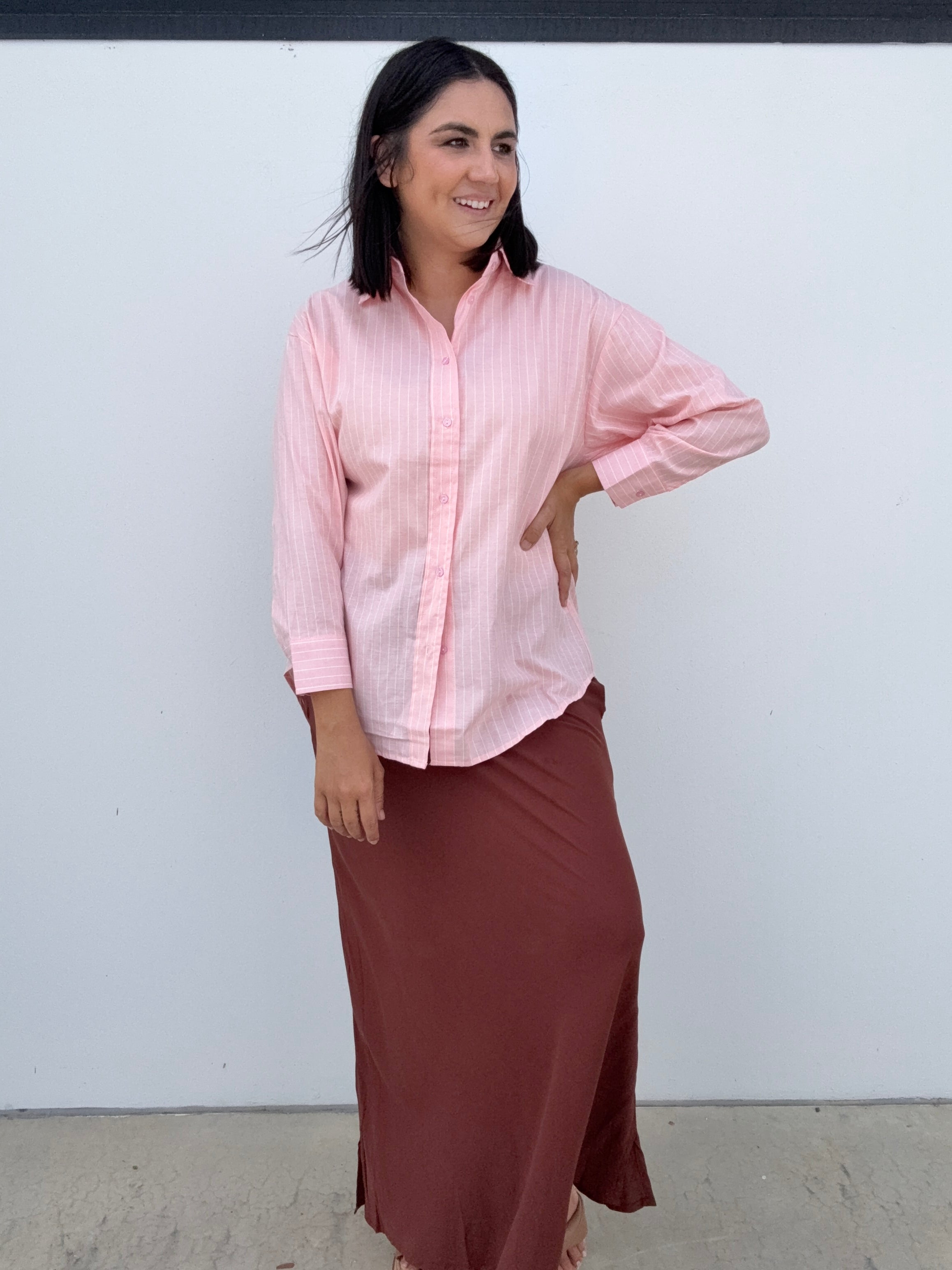 Paloma Pink Stripe Shirt