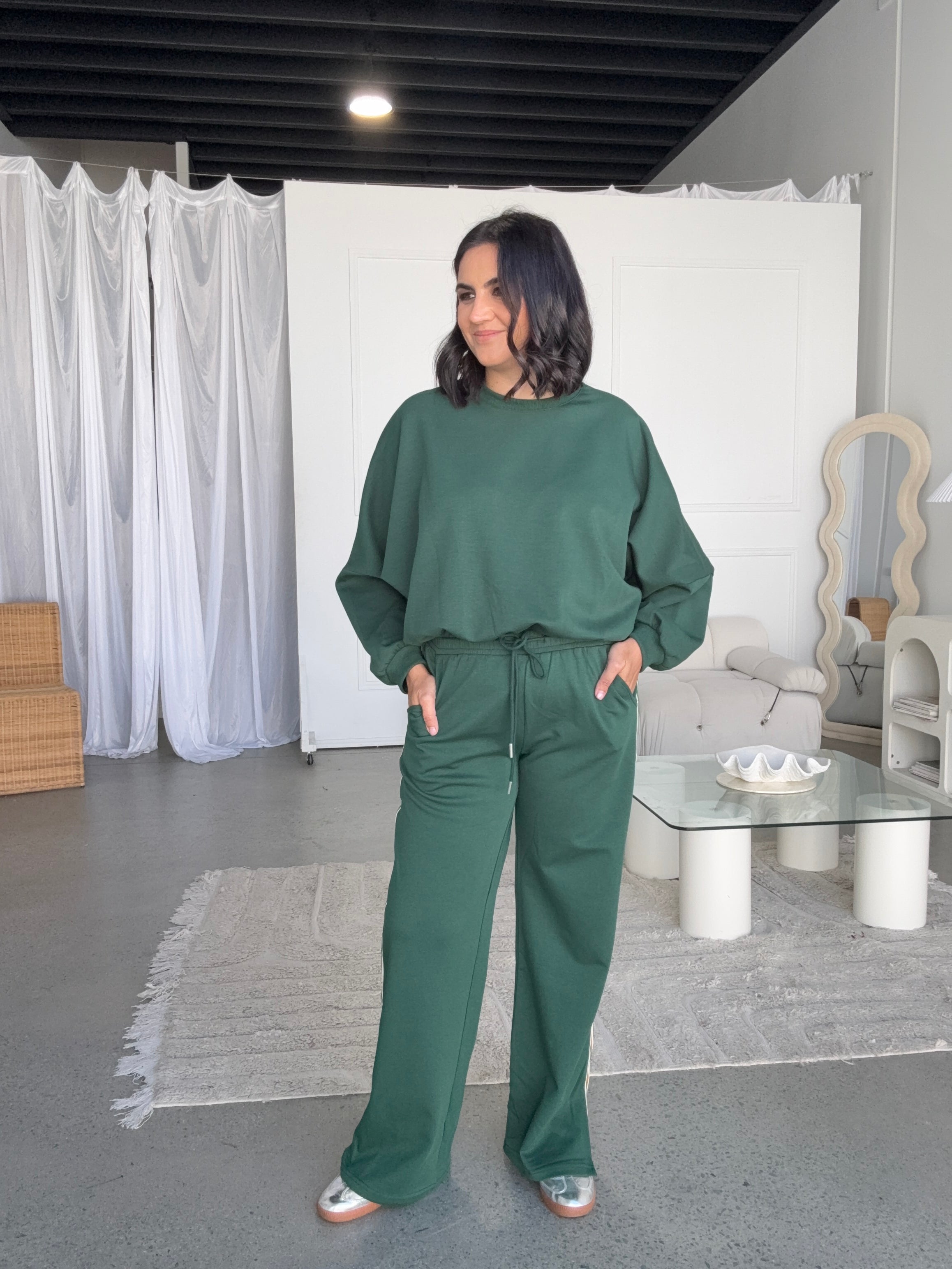 Knox Jersey Pant Green