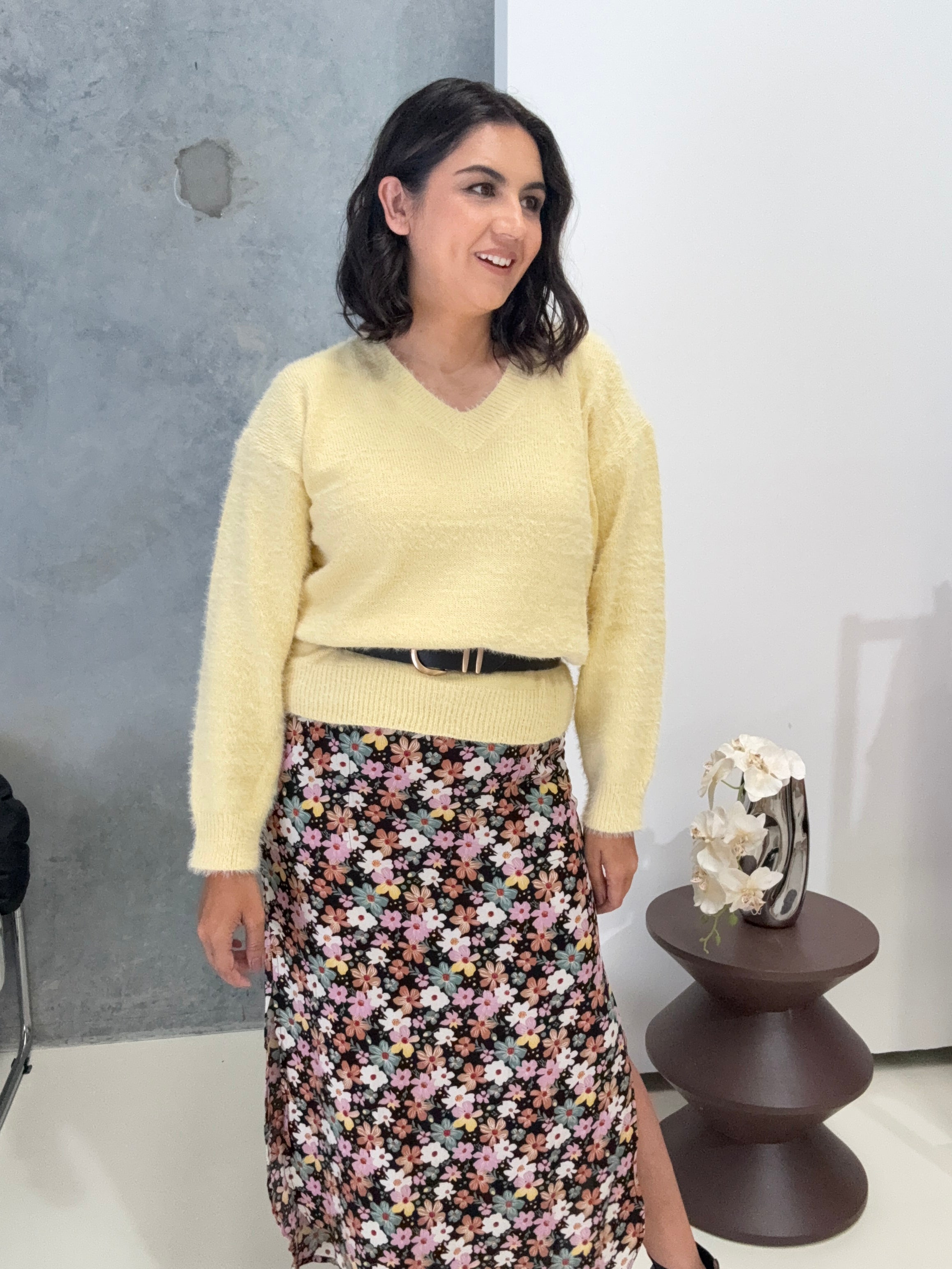 Danika Knit Butter Yellow