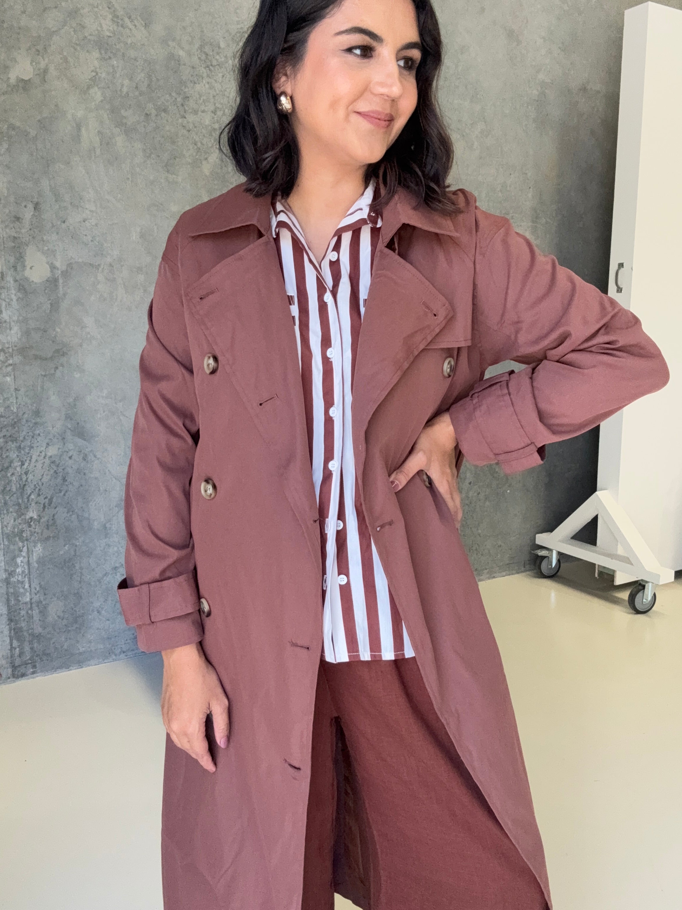 London Trench Coat Choclate