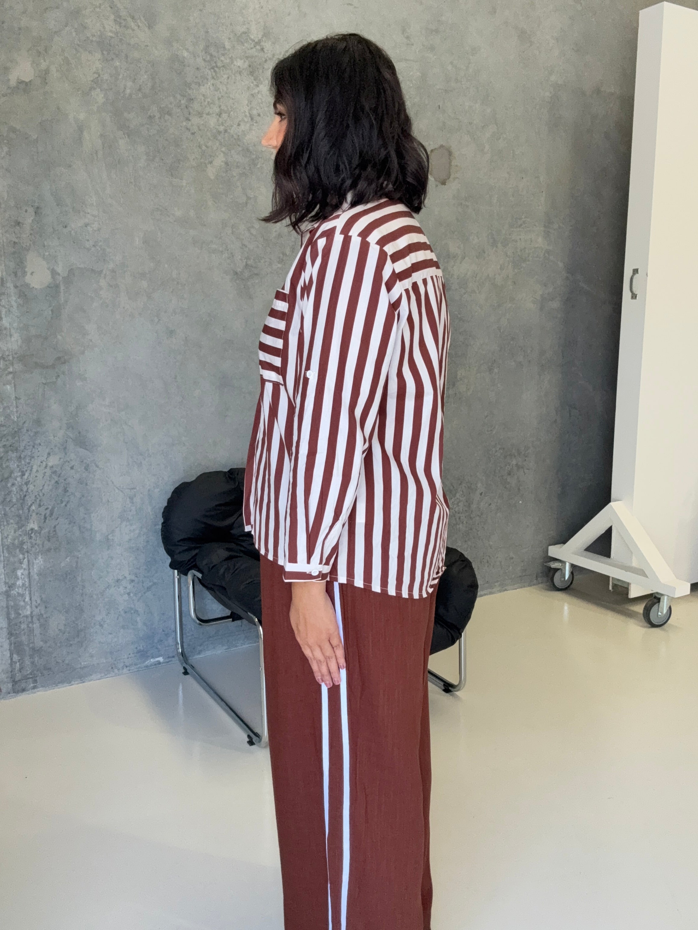 Mendoza Stripe Pants Brown