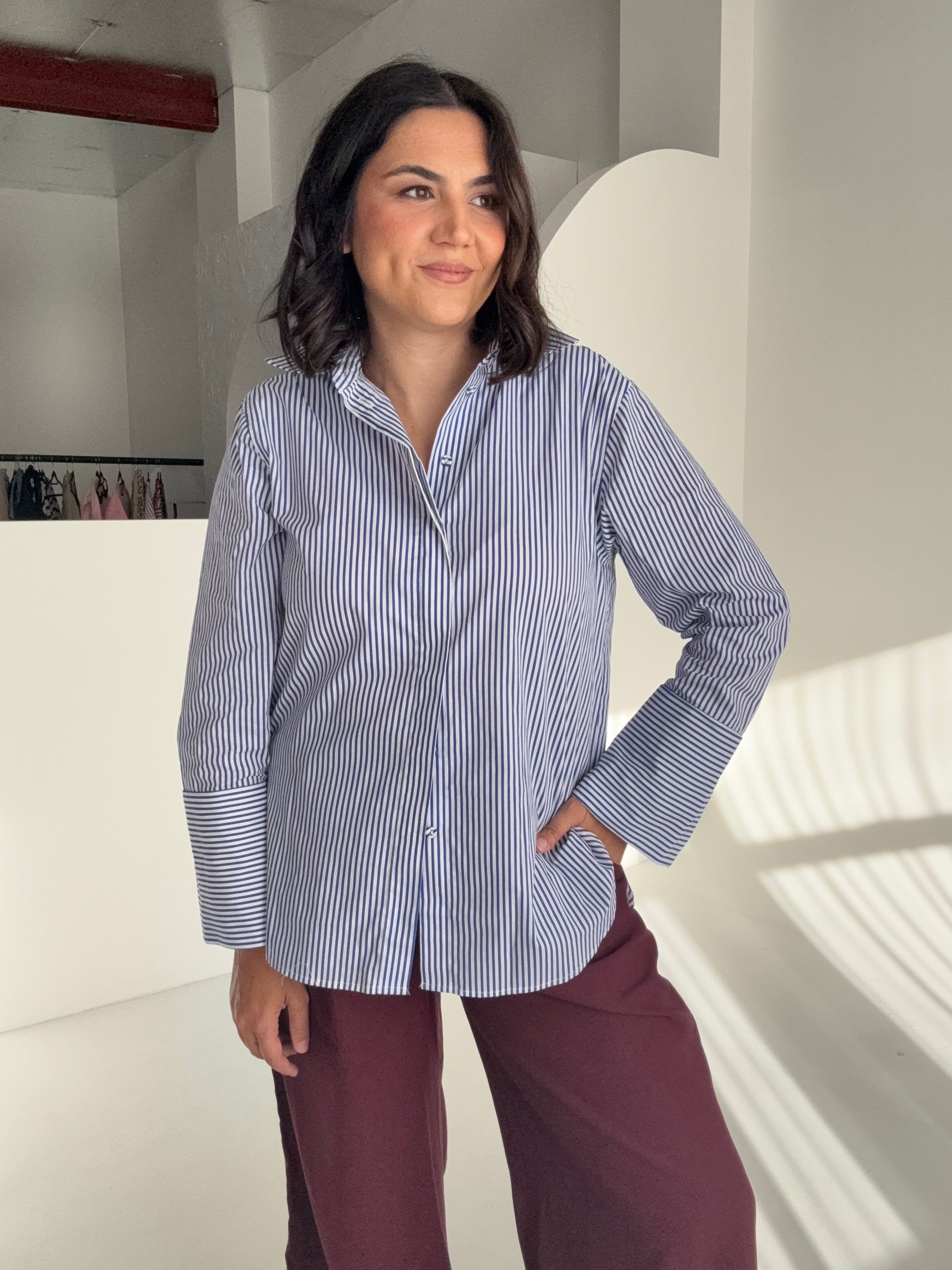 Oxford Blue Stripe Shirt