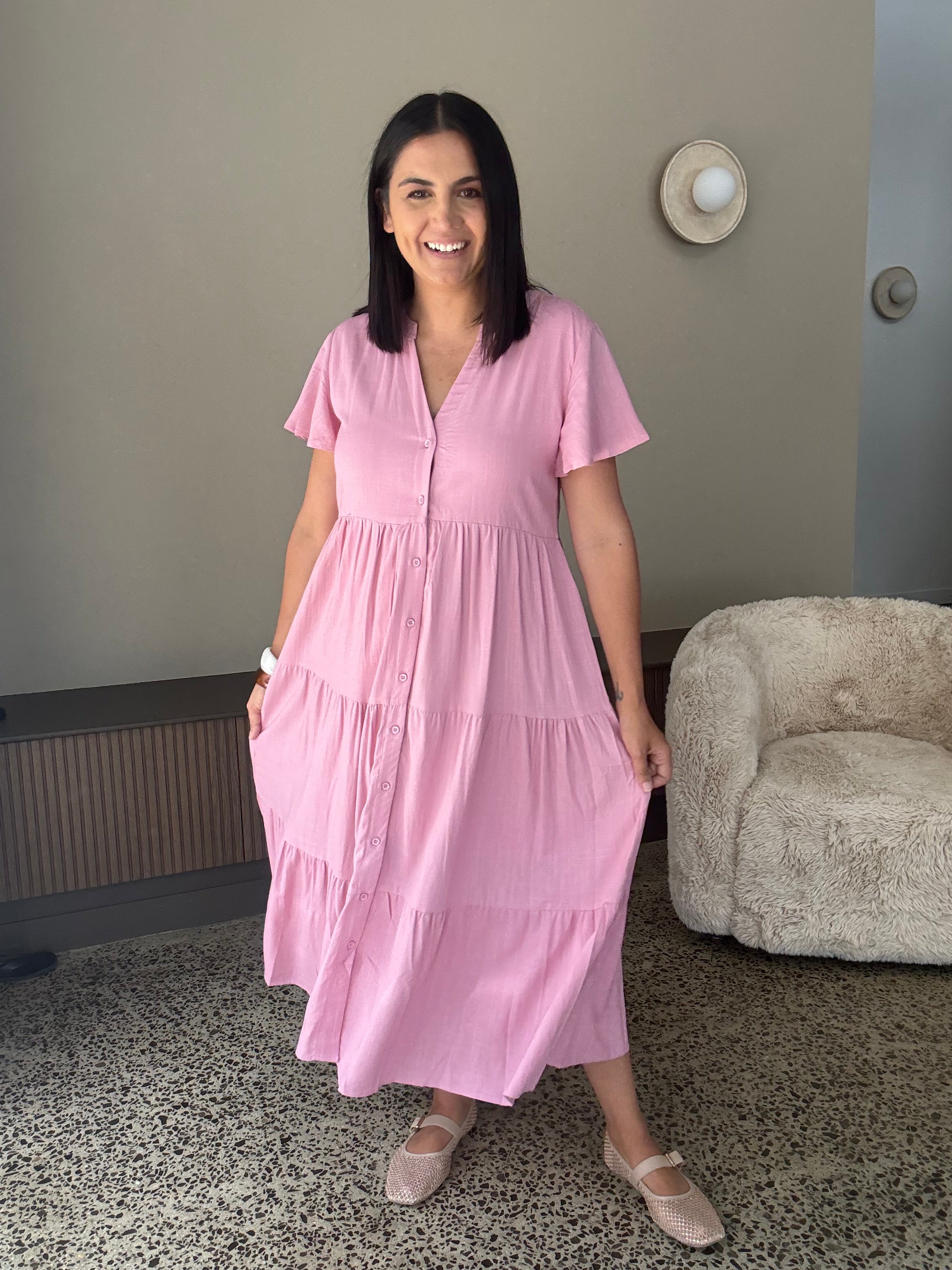 Melinda Dress Soft Pink