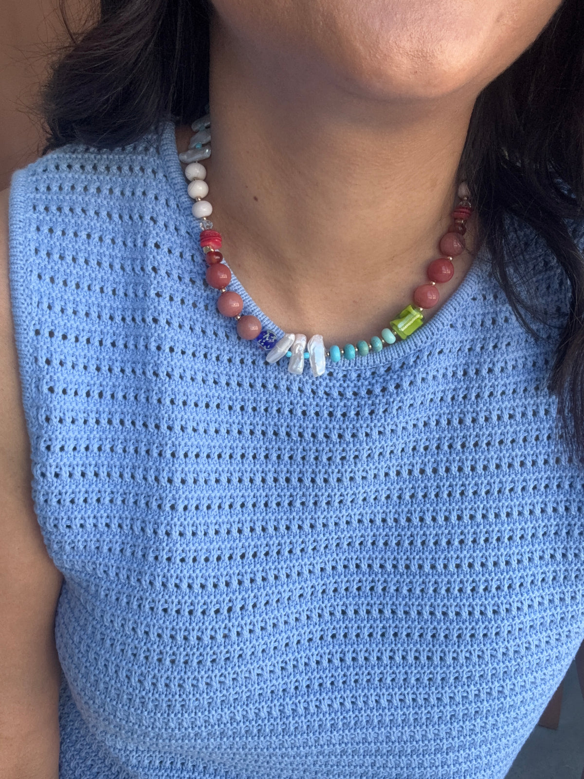 Summer Mix Bead Necklace Multi
