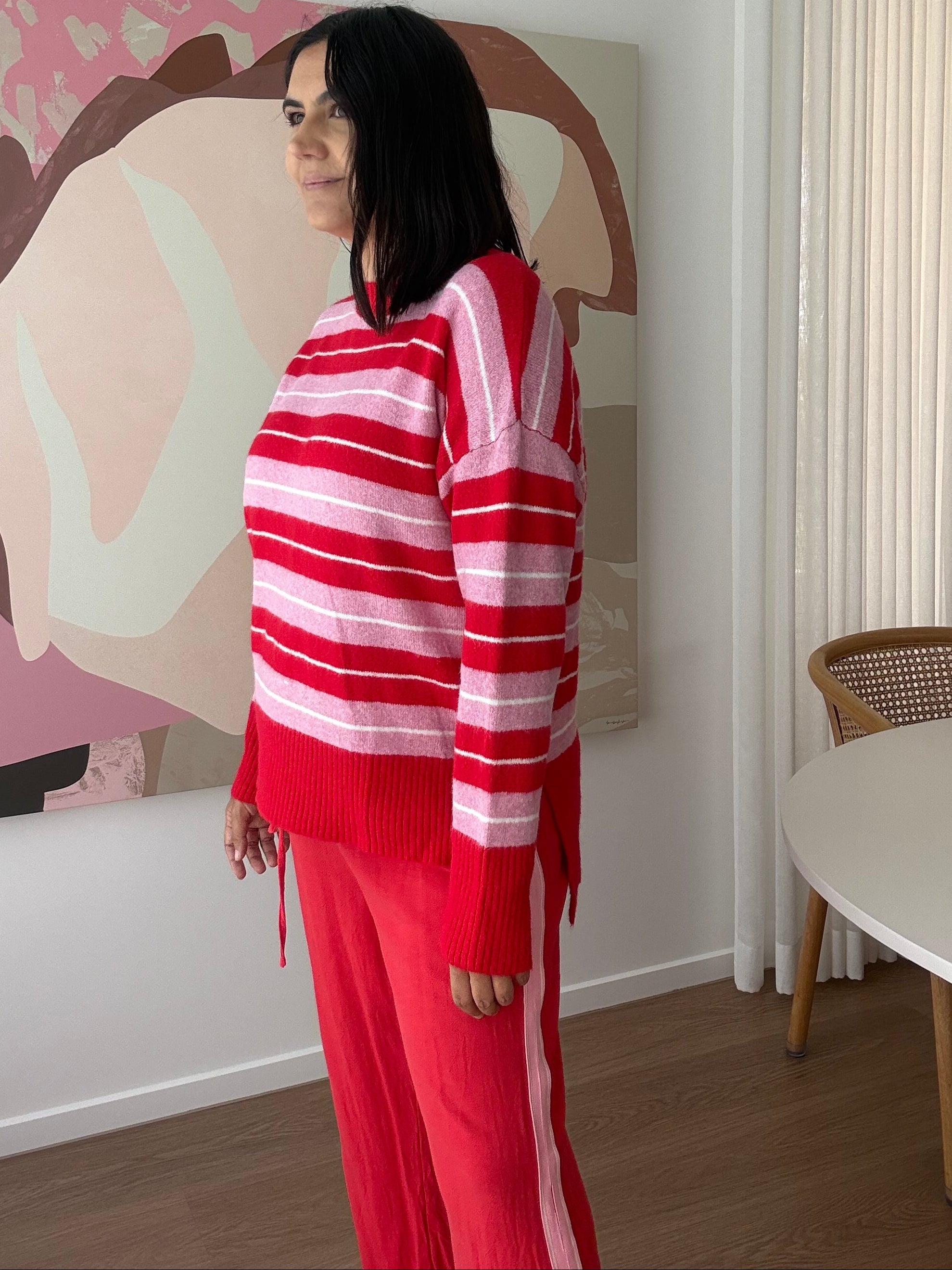 Morgan Knit Red/Pink