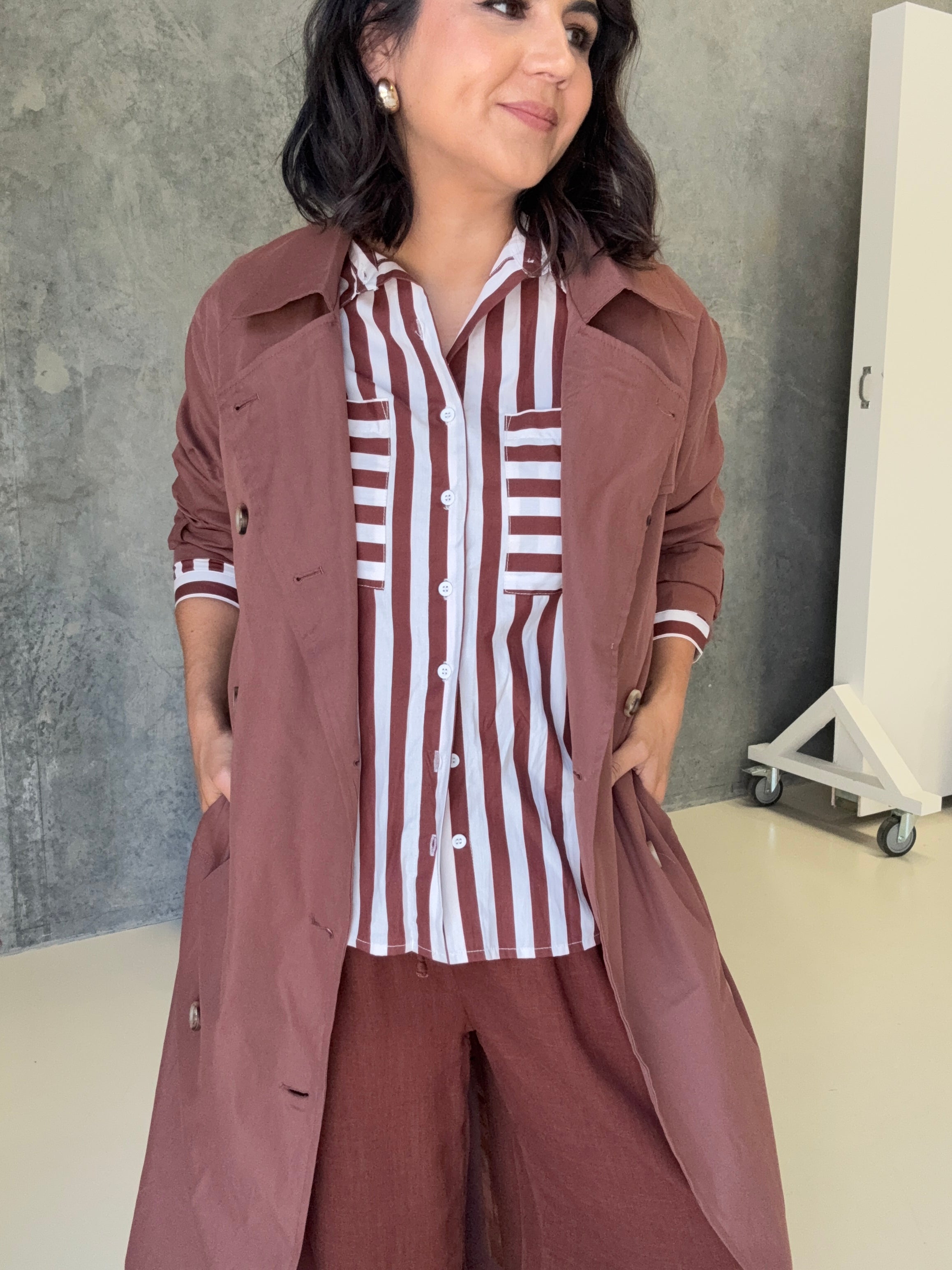 London Trench Coat Choclate