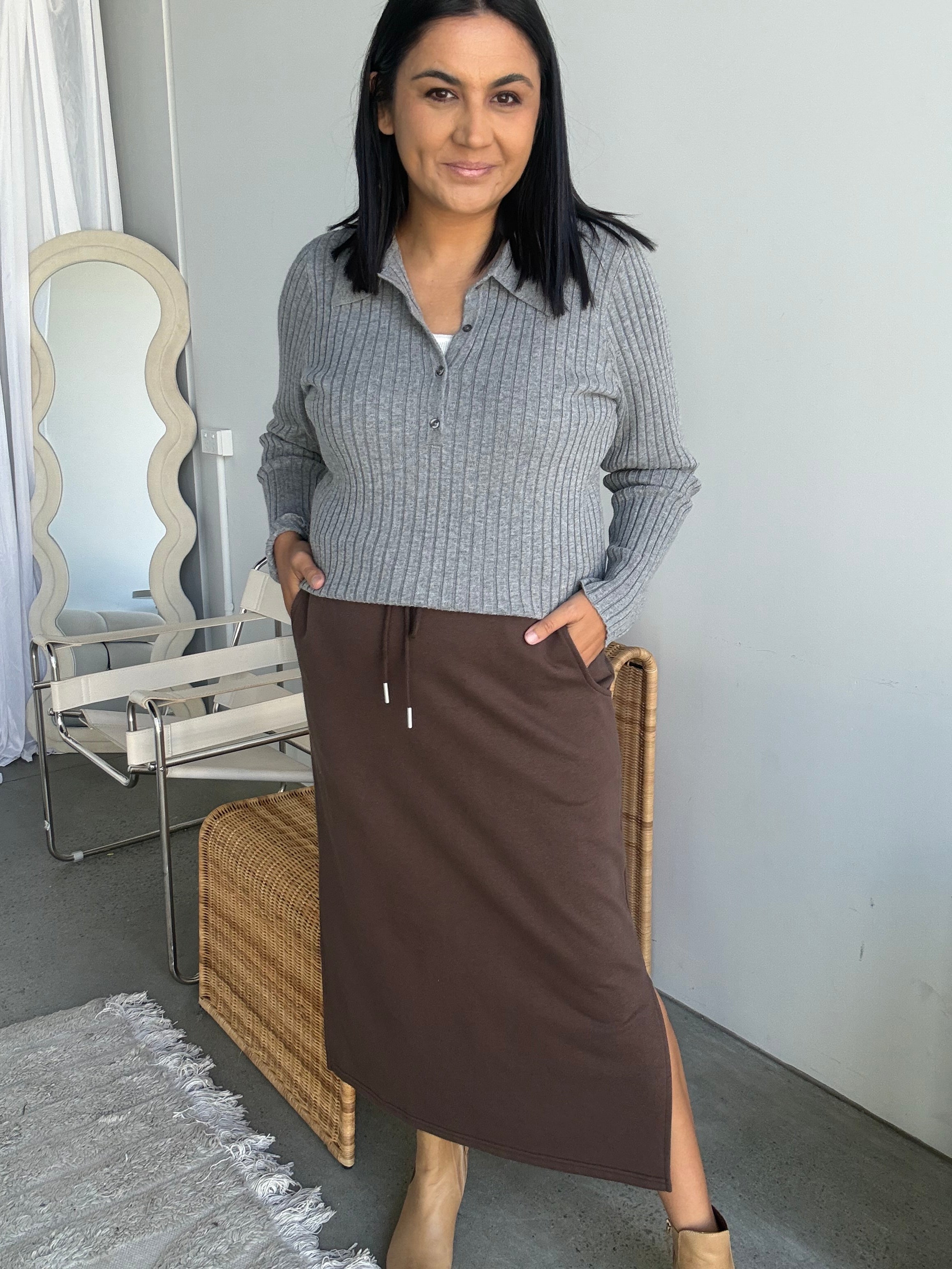 Walker Skirt Brown