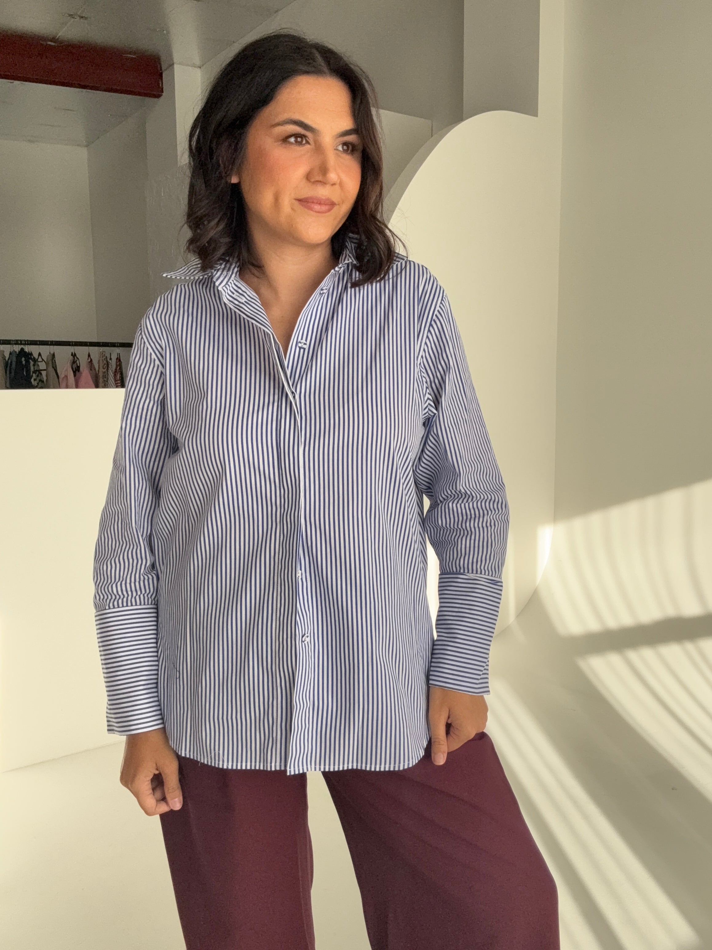 Oxford Blue Stripe Shirt