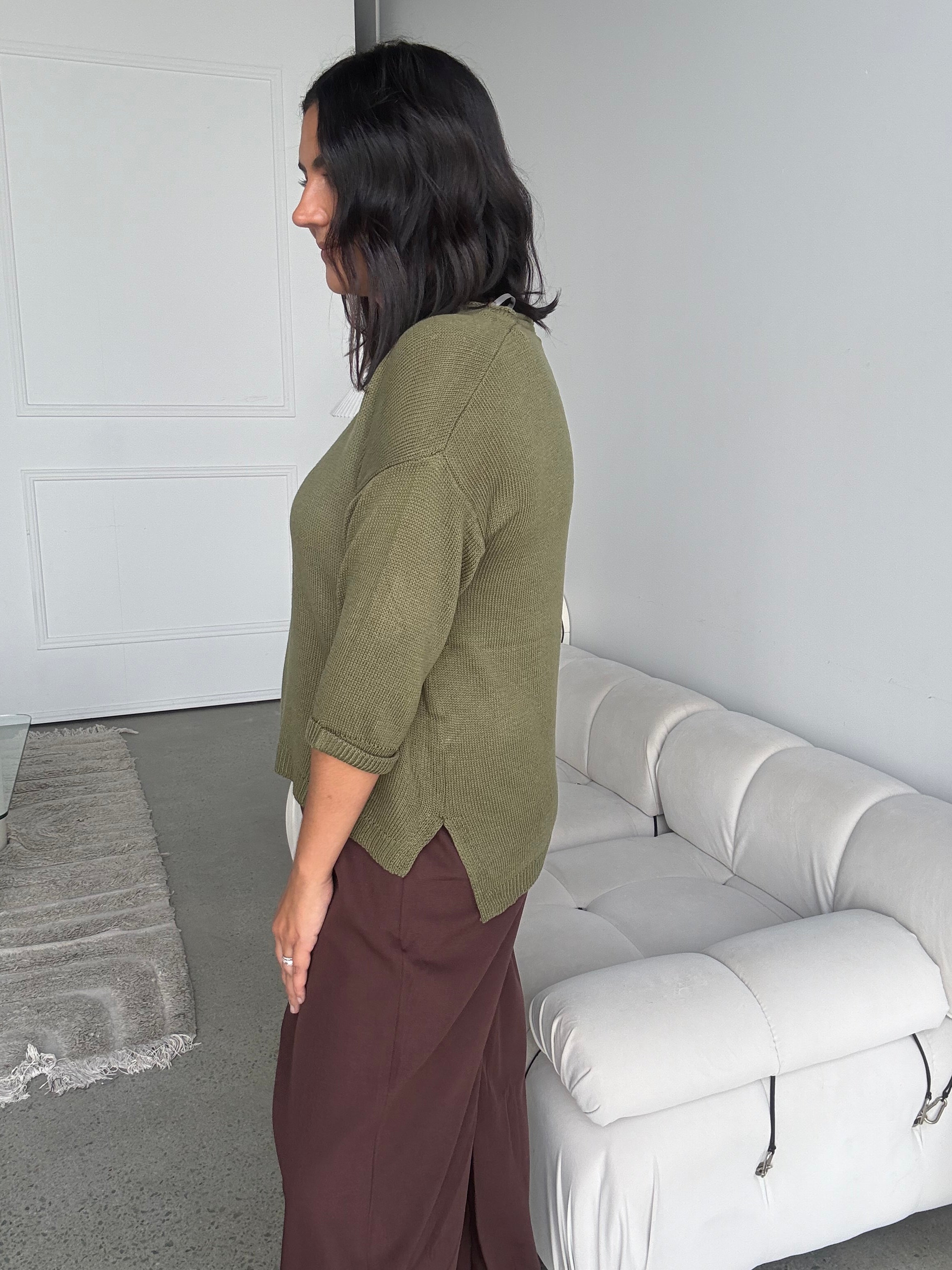 Kenna Knit Khaki