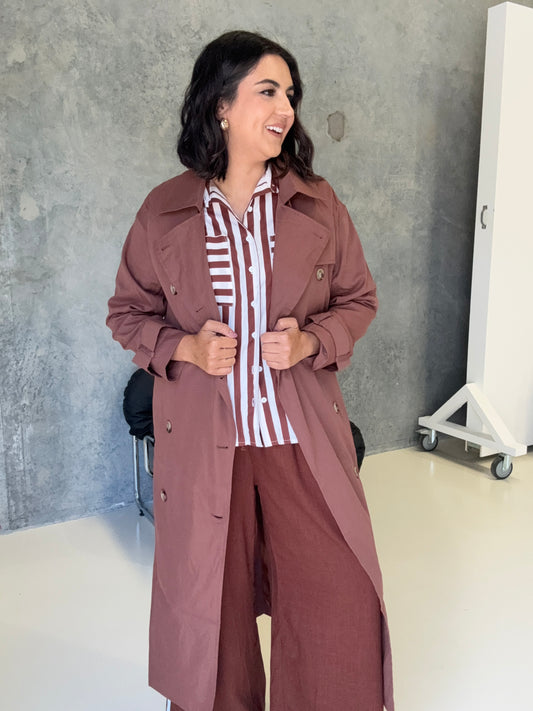 London Trench Coat Choclate