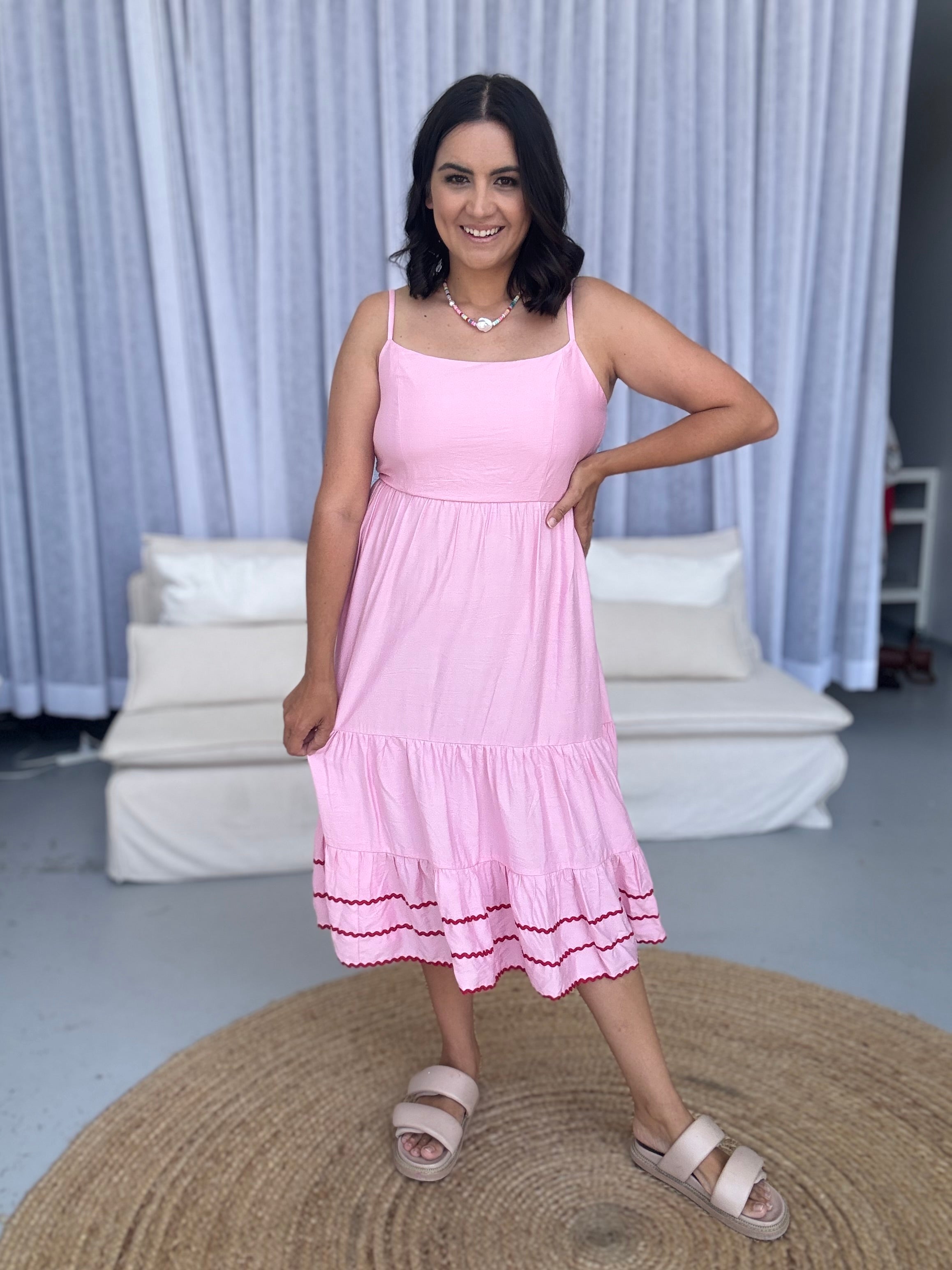 Sala Sundress Pink/Red