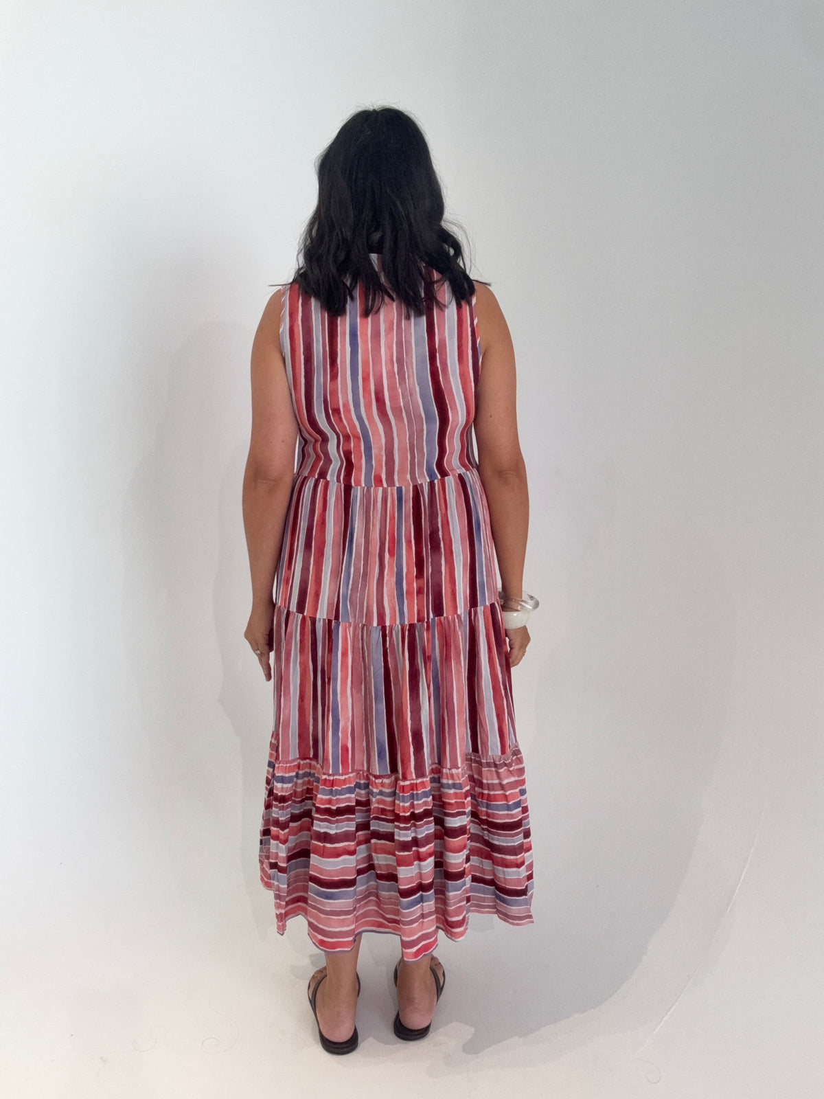 Claudia Pink Stripe Dress
